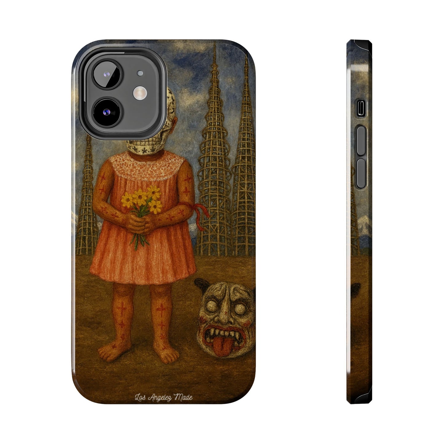 Los Angelez Made x Girl With Death Mask Tough Phone Case
