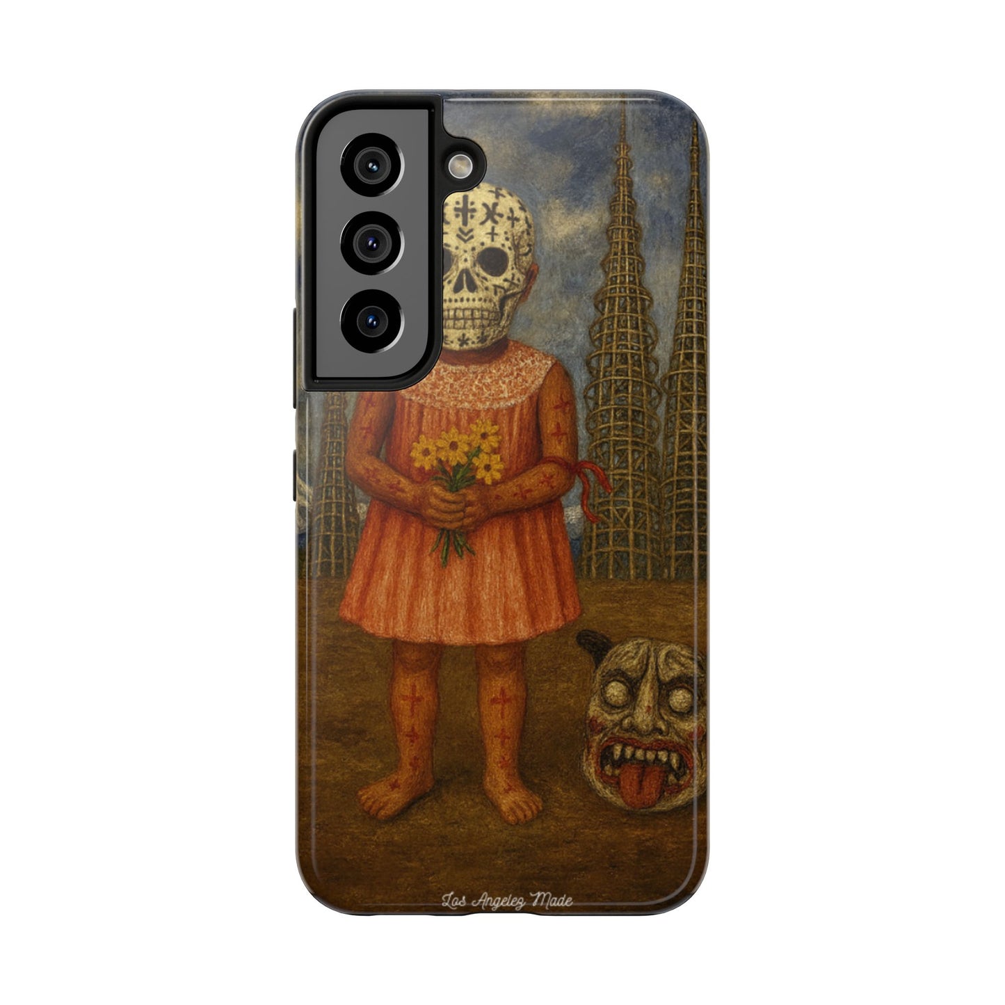 Los Angelez Made x Girl With Death Mask Tough Phone Case