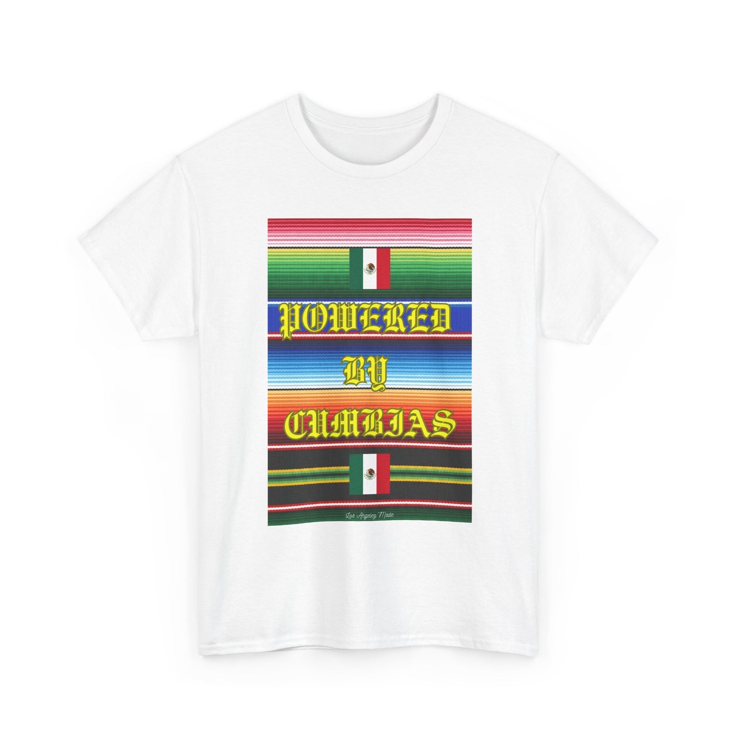 Los Angelez Made x ''Powered by Cumbias'' Unisex Heavy Cotton T-Shirt