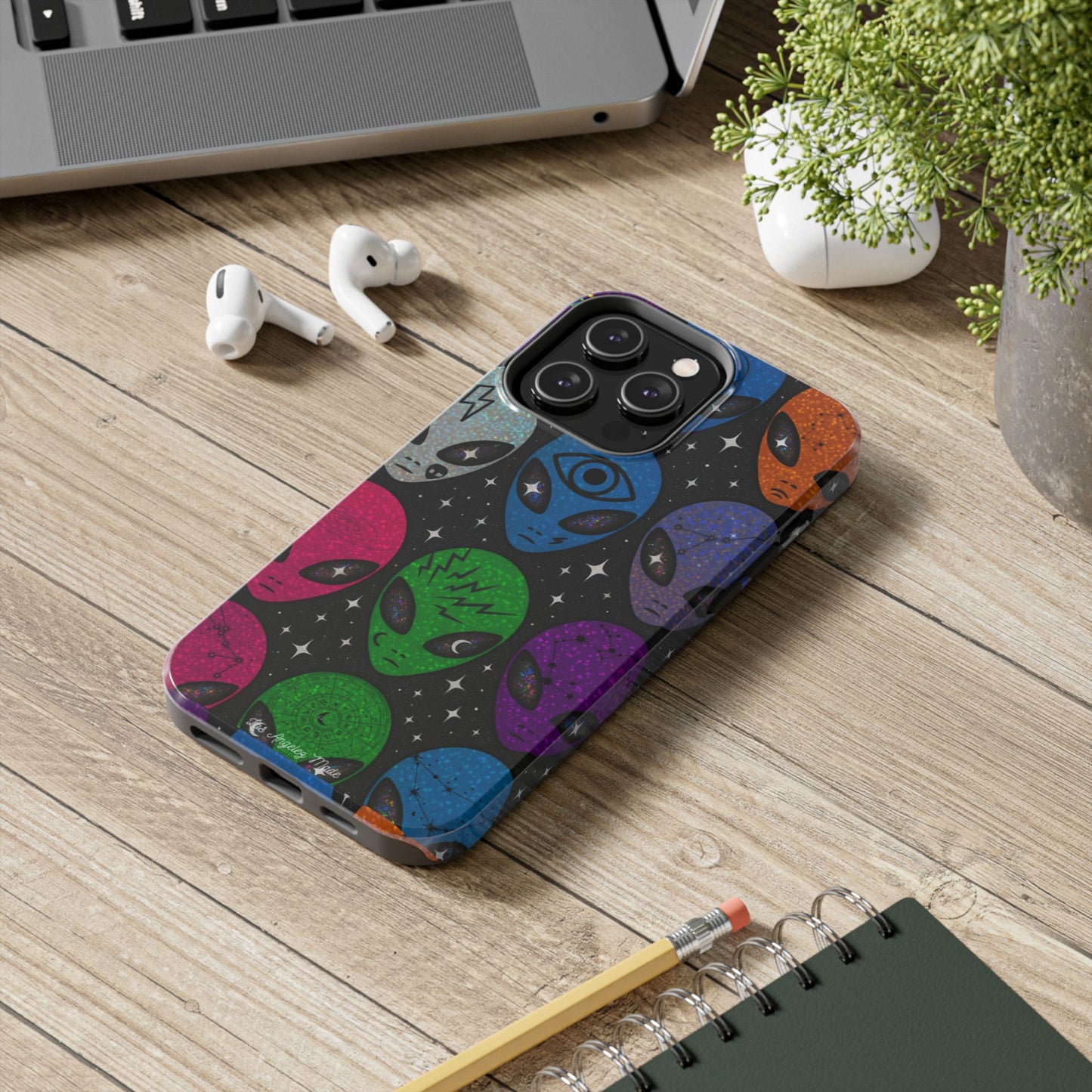 Los Angelez Made x Y2K Alien Sticker Sheet Tough Phone Case