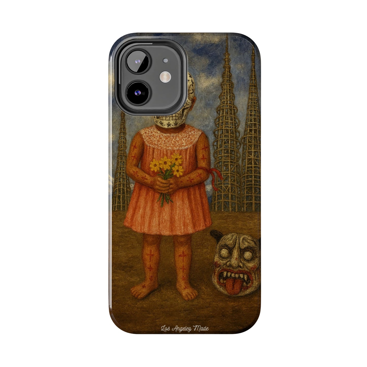 Los Angelez Made x Girl With Death Mask Tough Phone Case
