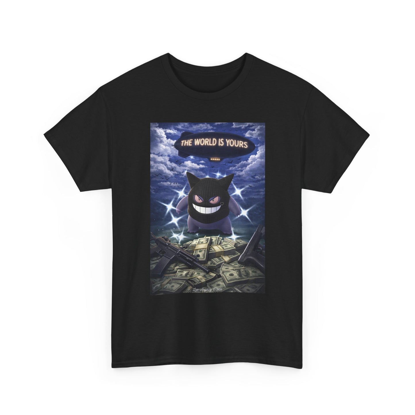 Los Angelez Made x Gen gar 'The World Is Yours' Unisex Heavy Cotton T-Shirt
