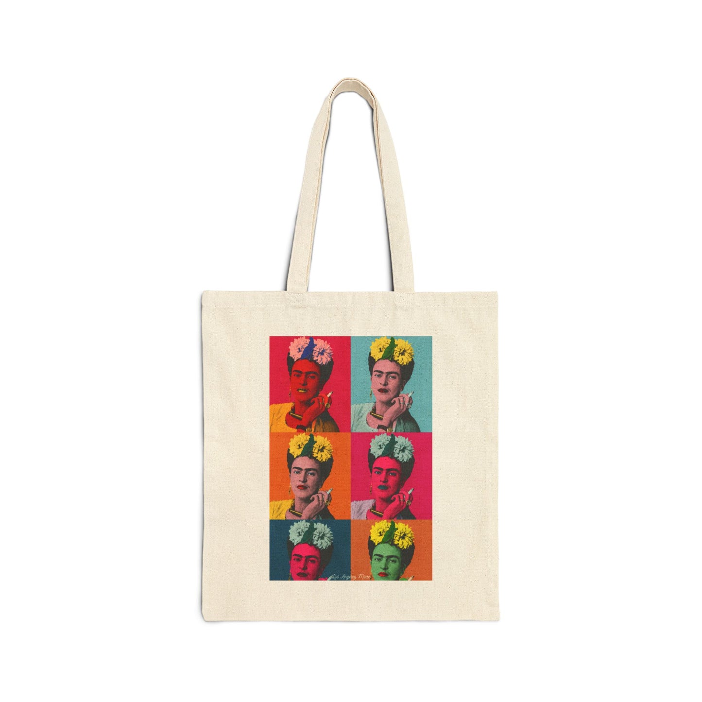 Los Angelez Made x Frida Kahlo Warhol Canvas Tote Bag