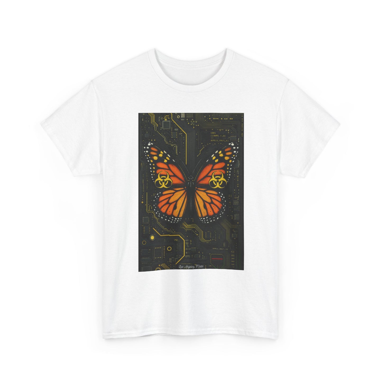 Los Angelez Made x Cyber Butterfly Unisex Heavy Cotton T-Shirt