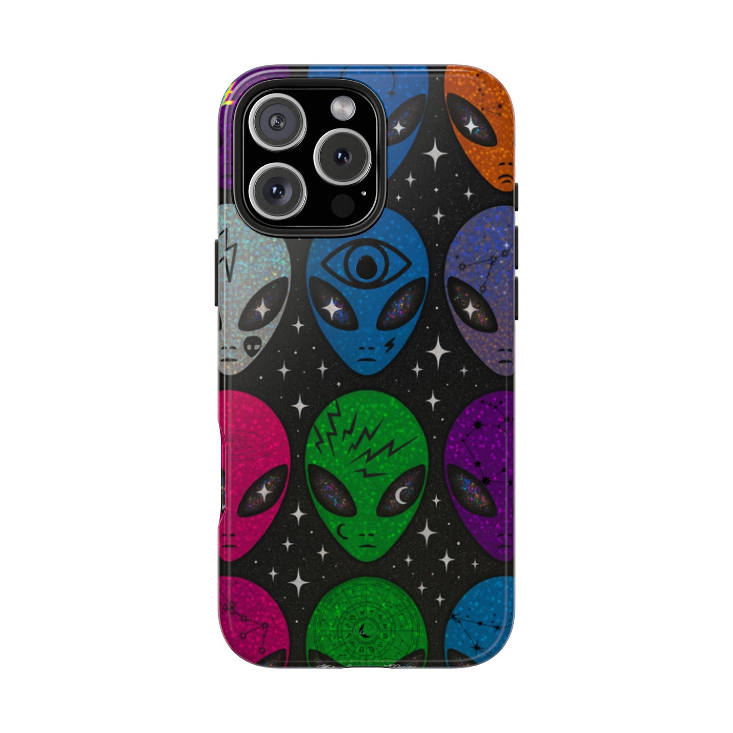 Los Angelez Made x Y2K Alien Sticker Sheet Tough Phone Case