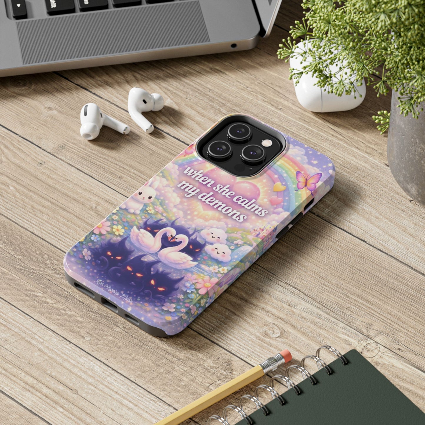 Los Angelez Made x ''When She Calms My Demons'' Tough Phone Case