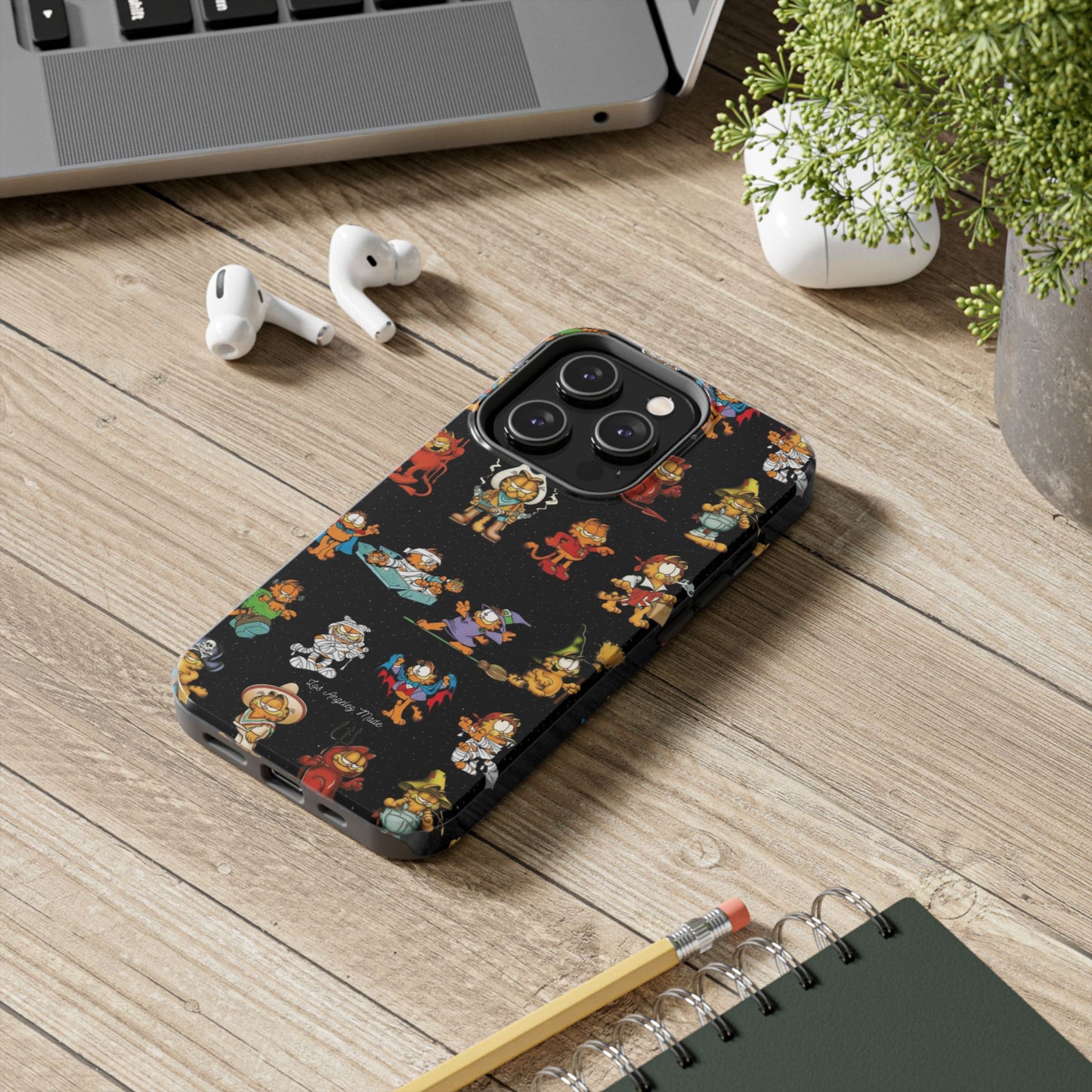 Los Angelez Made x Garfield Halloween Sticker Sheet Tough Phone Case