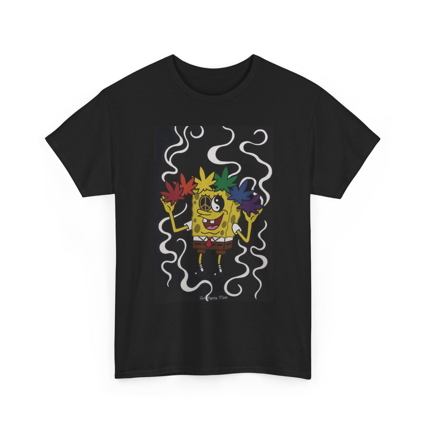 Los Angelez Made x Psychedelic Spongebob Squarepants  Unisex Heavy Cotton T-Shirt