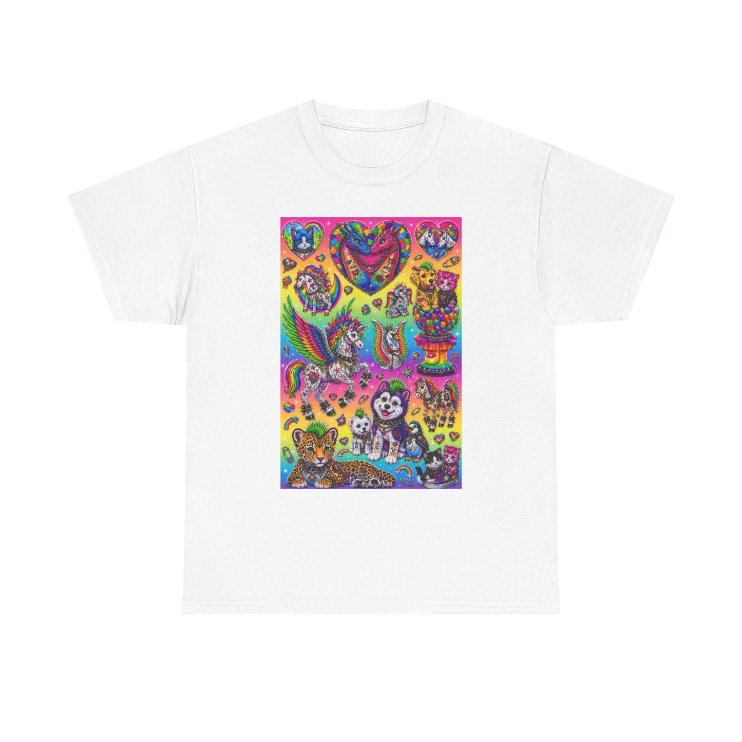 Los Angelez Made x Punk Rock Lisa Frank Unisex Heavy Cotton T-Shirt