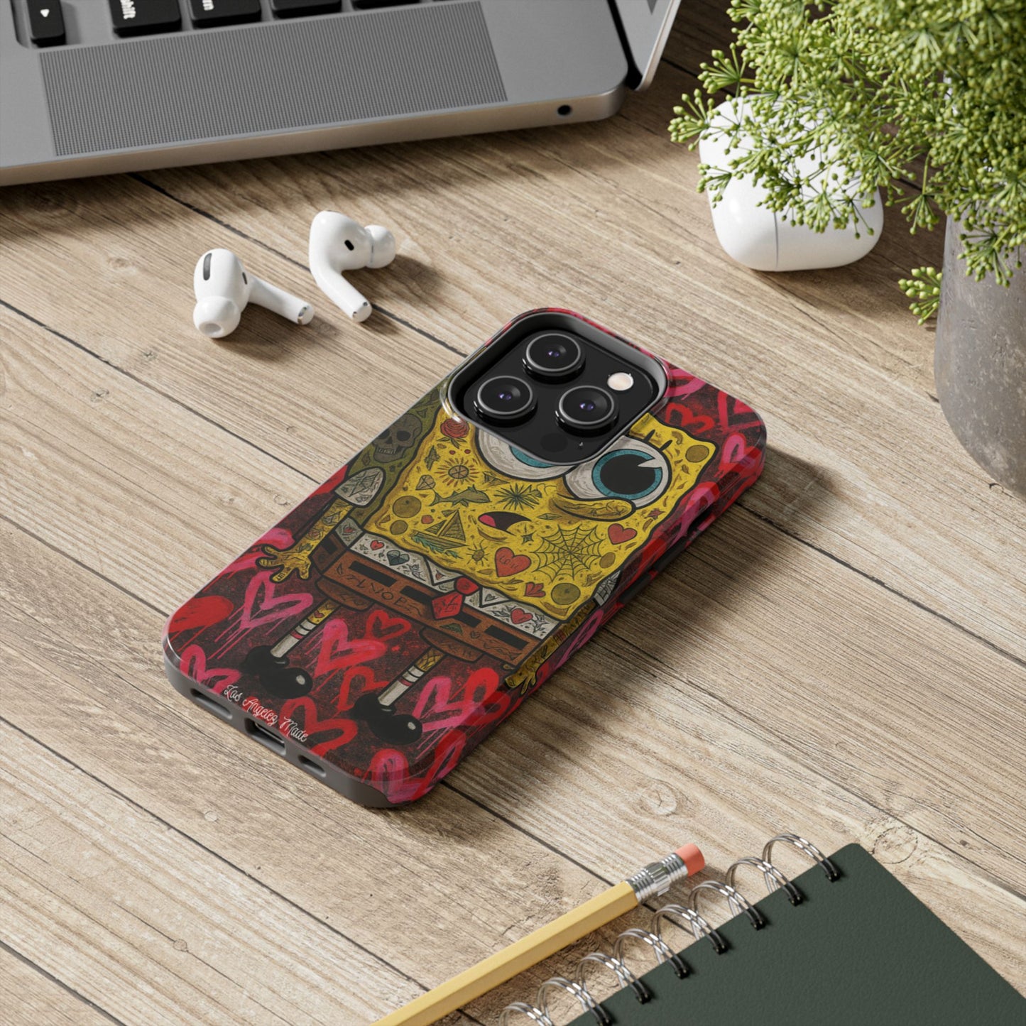 Los Angelez Made x Tatted Spongebob Tough Phone Case