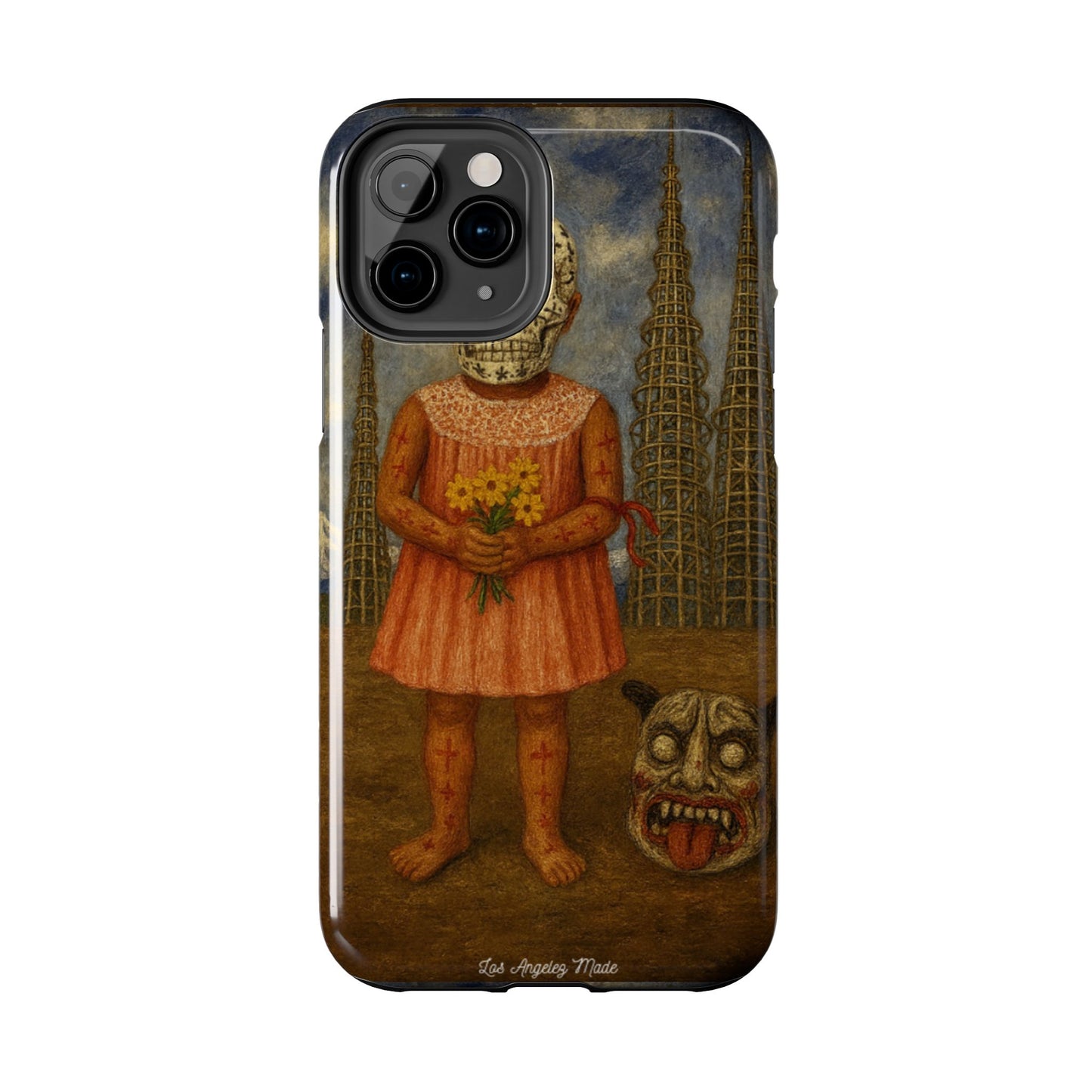 Los Angelez Made x Girl With Death Mask Tough Phone Case