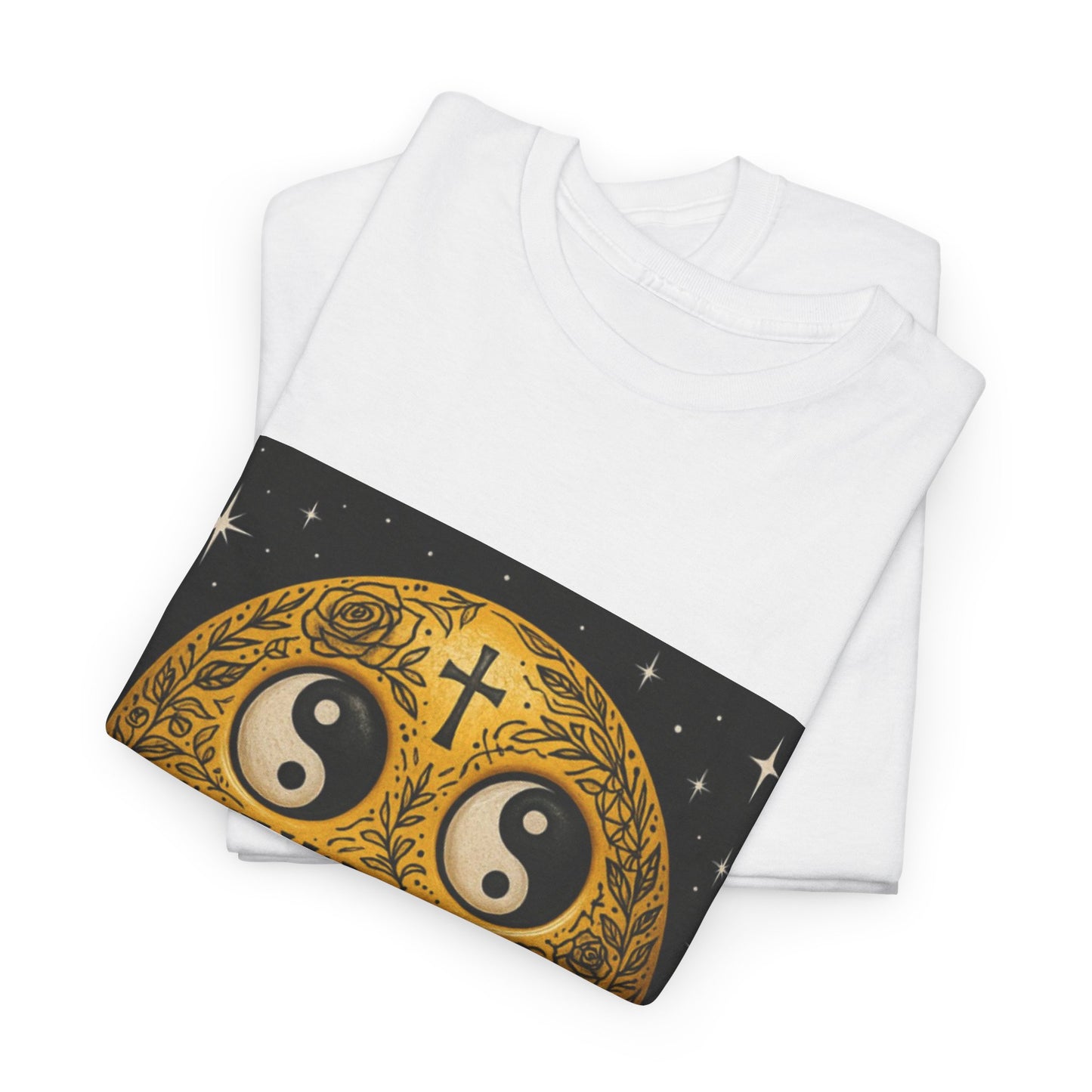 Los Angelez Made x Tattooed Smiley Face Unisex Heavy Cotton T-Shirt