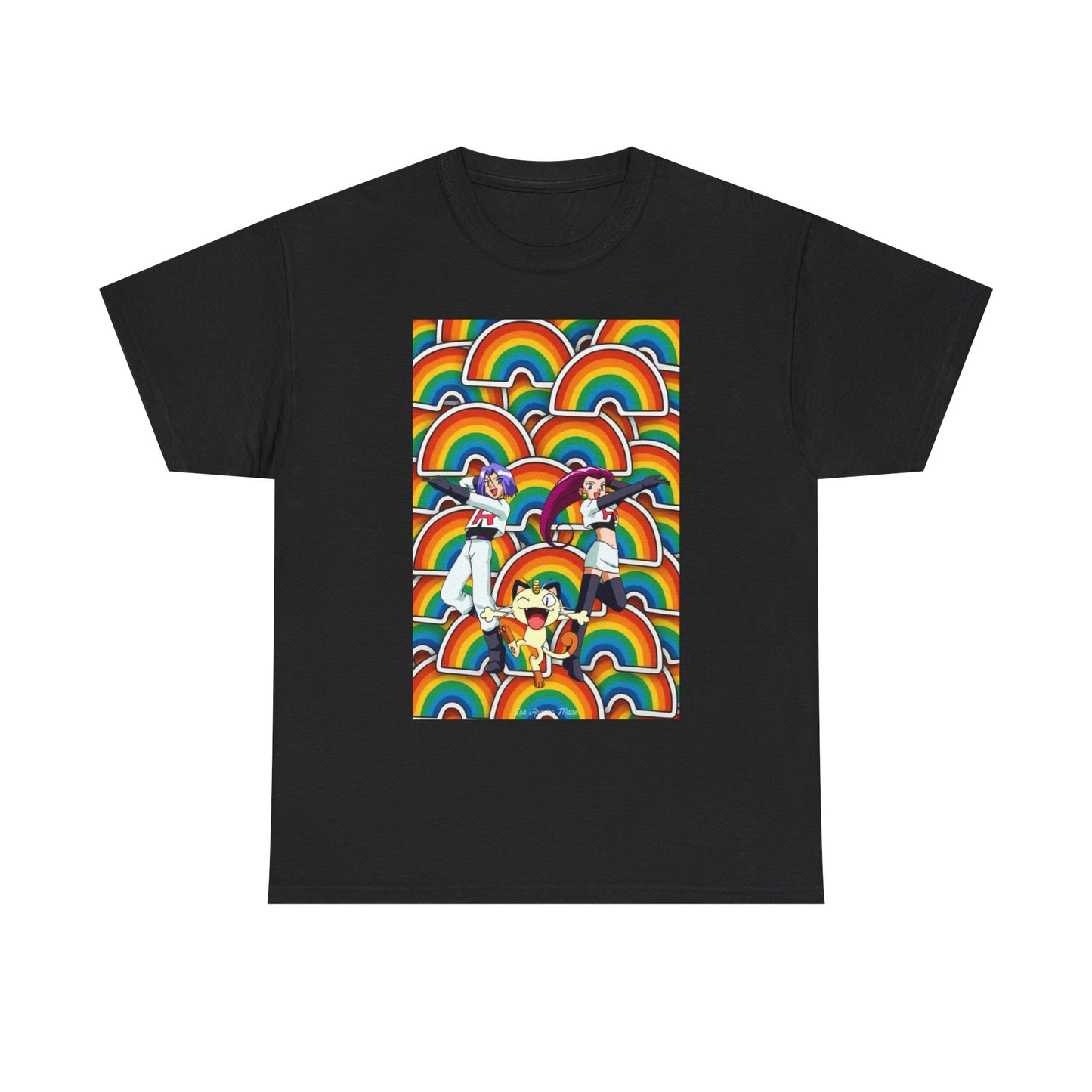 Los Angelez Made x Team Rocket Rainbow Emoji Unisex Heavy Cotton T-Shirt