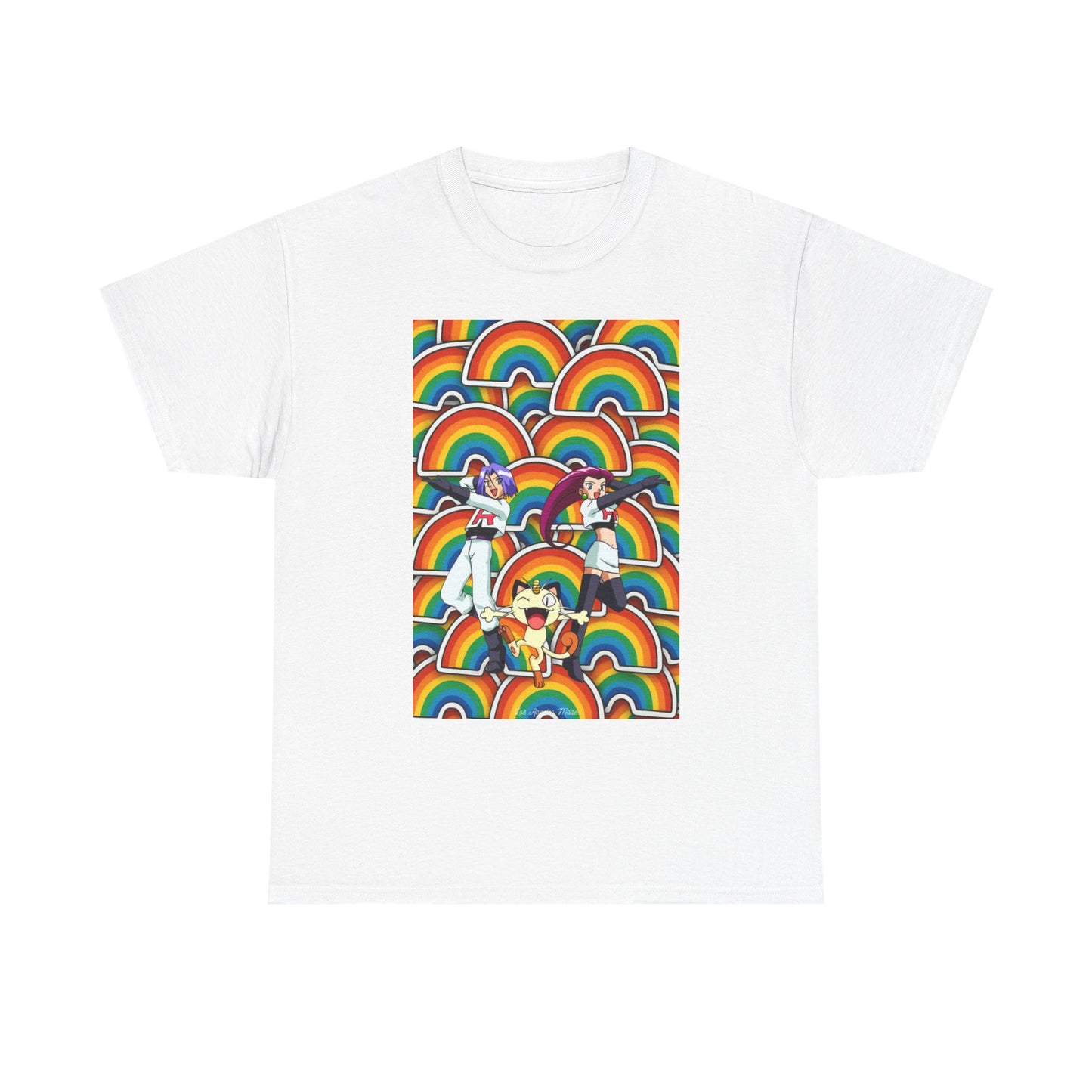 Los Angelez Made x Team Rocket Rainbow Emoji Unisex Heavy Cotton T-Shirt