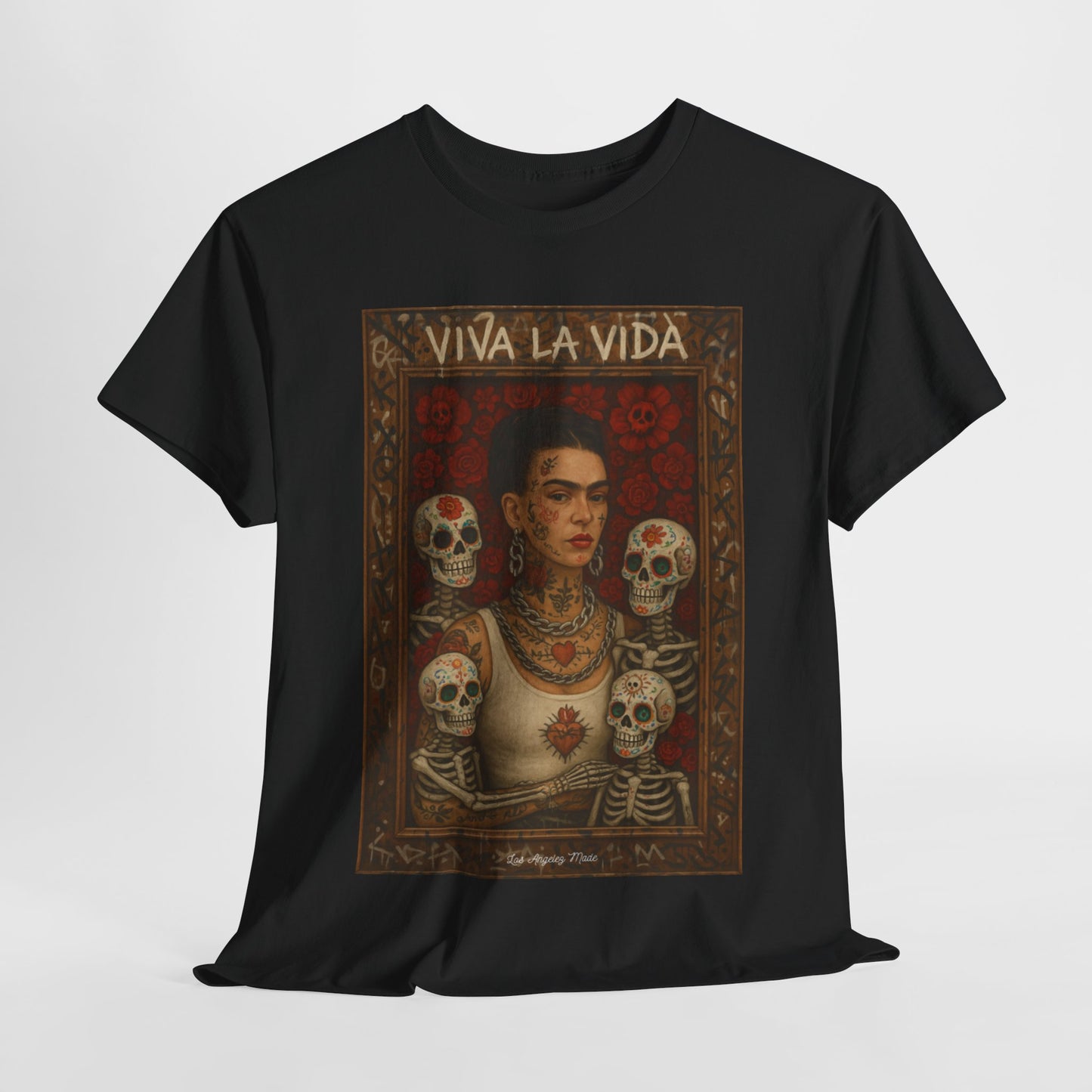 Los Angelez Made x Frida Kahlo Framed Unisex Heavy Cotton T-Shirt