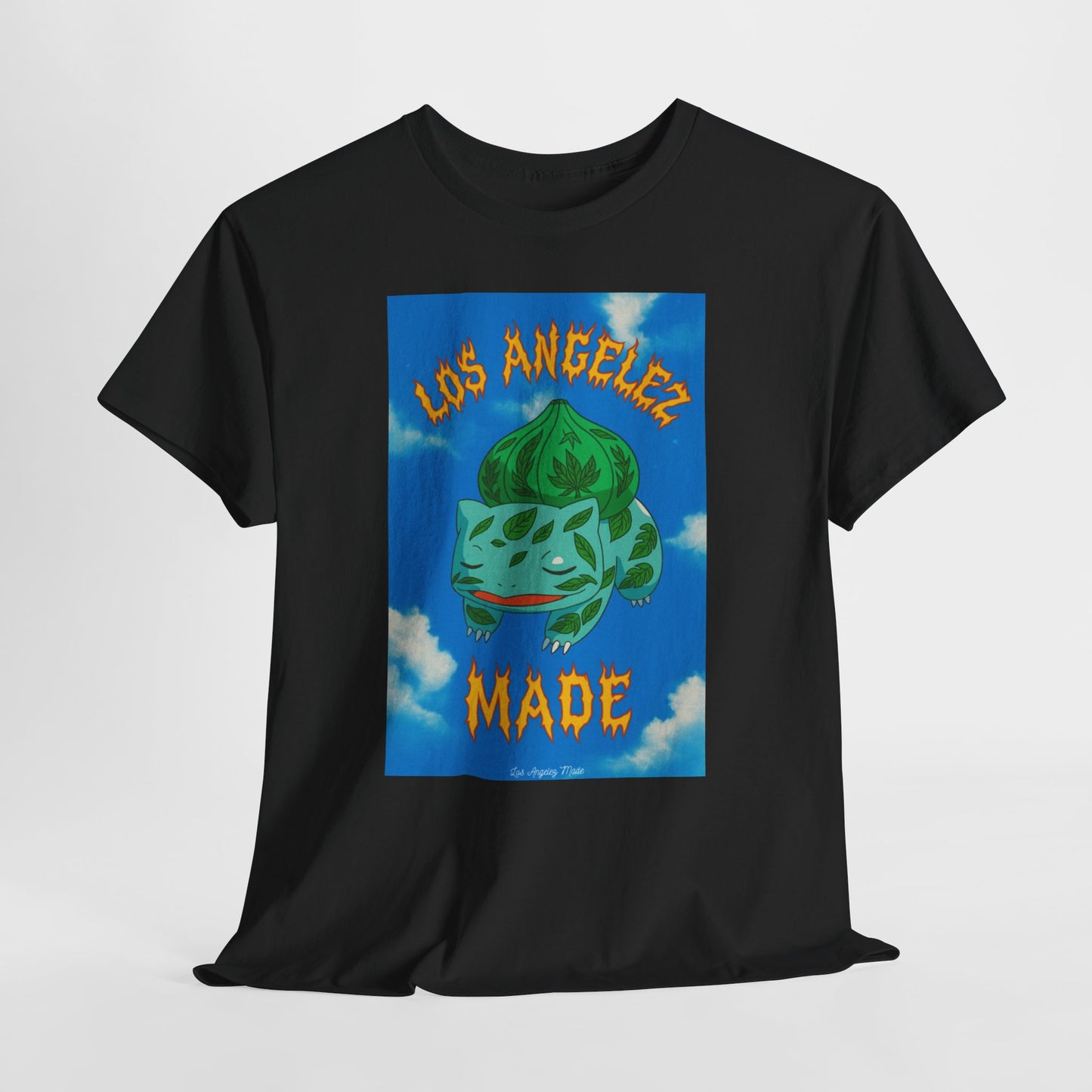 Los Angelez Made x Bulba Saur Unisex Heavy Cotton T-Shirt