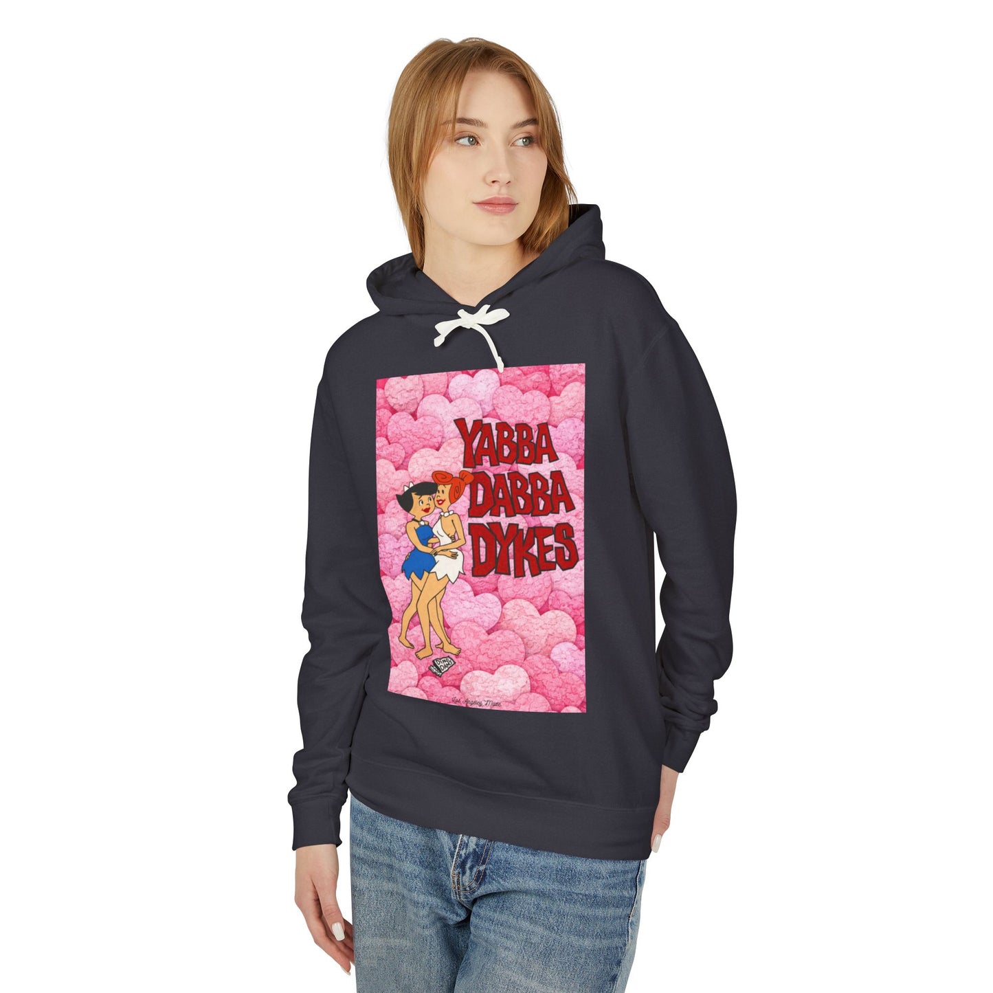 Los Angelez Made x Yabba Dabba Dykes Hoodie Unisex Lightweight Hooded Sweatshirt