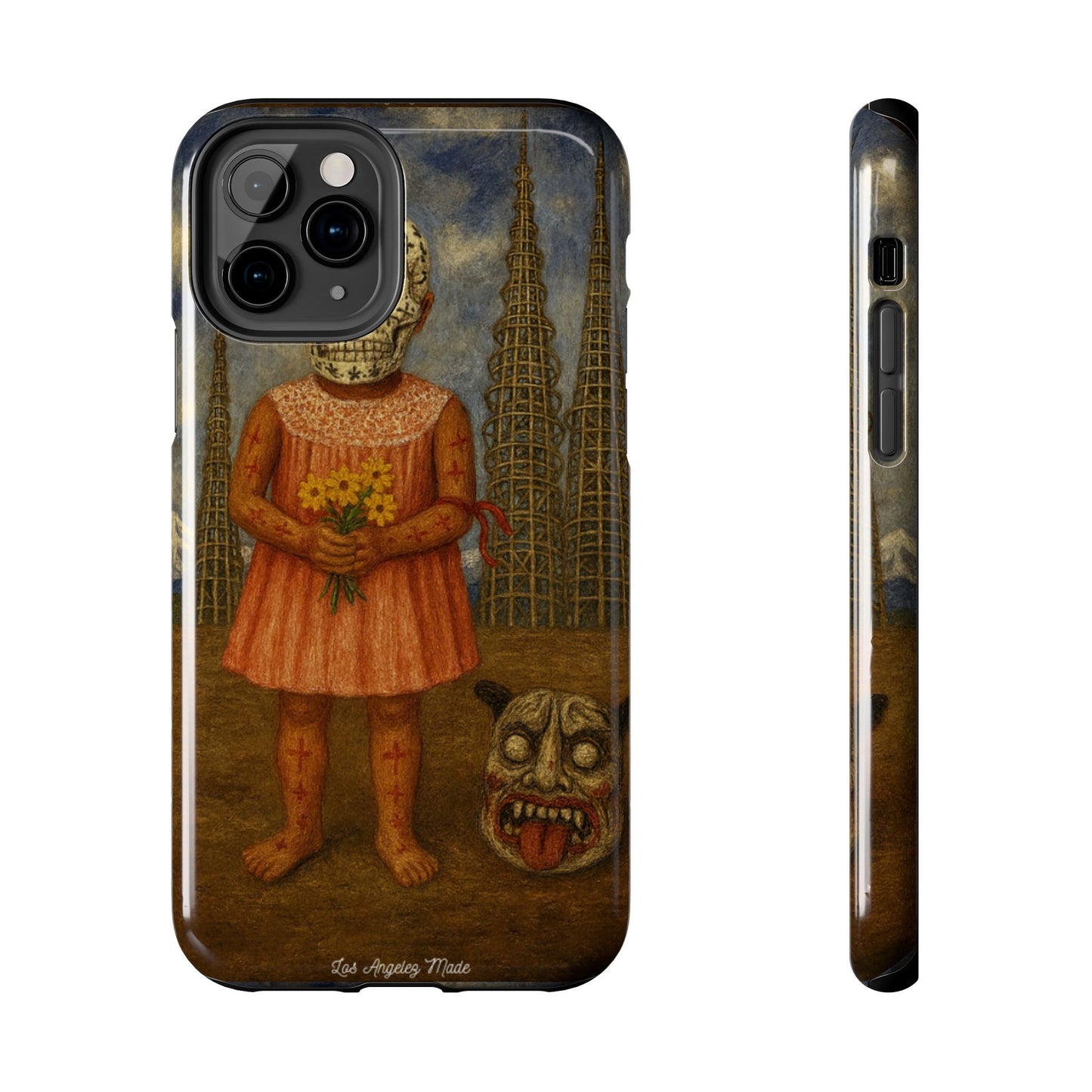 Los Angelez Made x Girl With Death Mask Tough Phone Case
