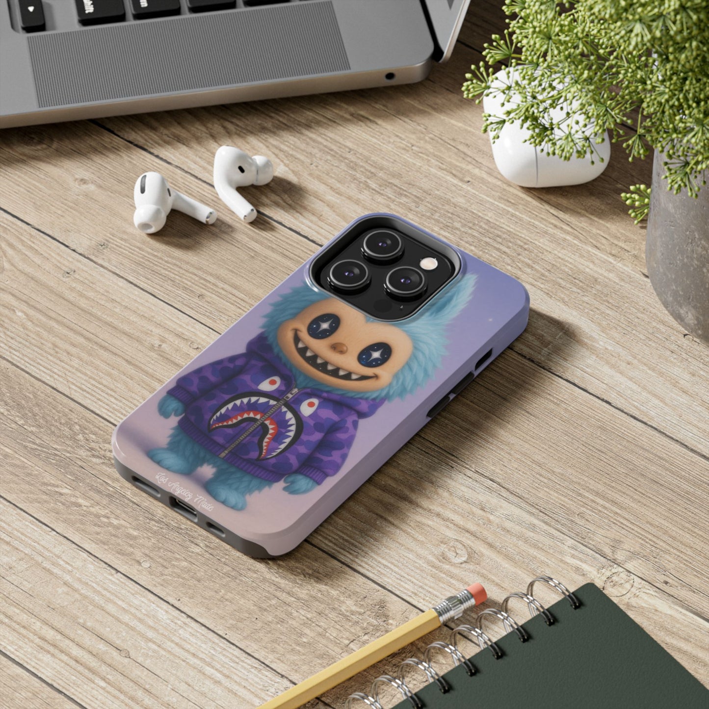 Los Angelez Made x Labubu BAPE Hoodie Tough Phone Case