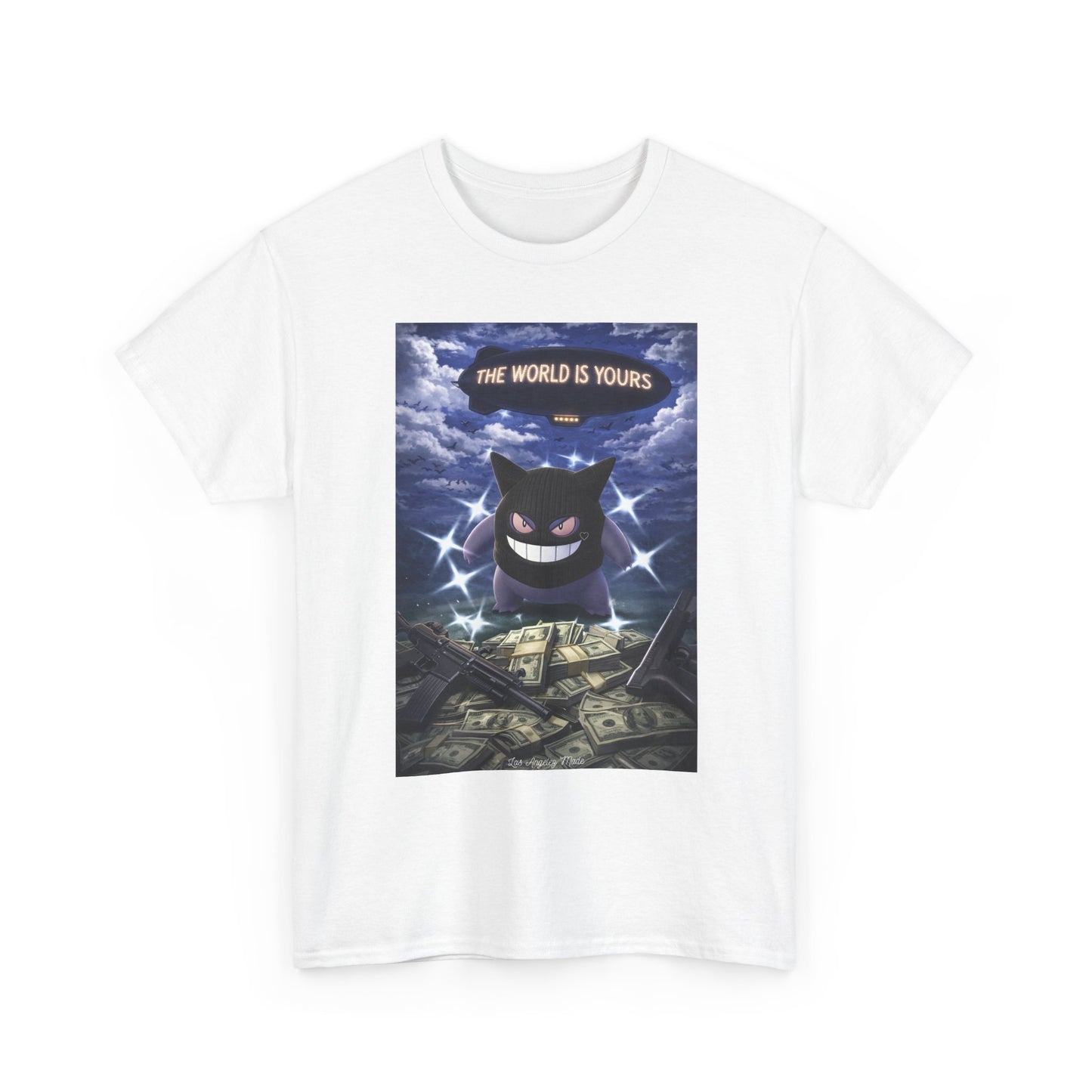 Los Angelez Made x Gen gar 'The World Is Yours' Unisex Heavy Cotton T-Shirt