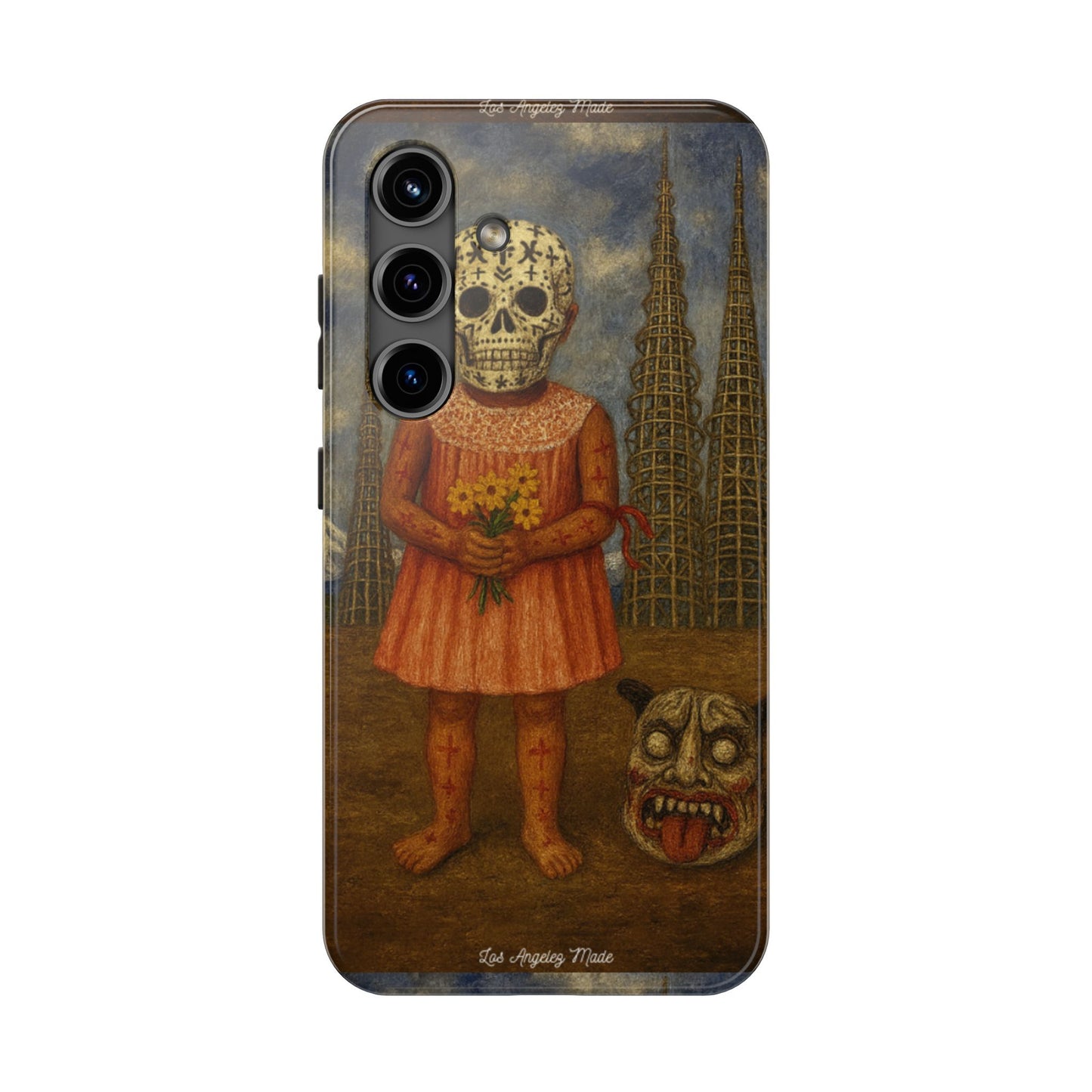 Los Angelez Made x Girl With Death Mask Tough Phone Case