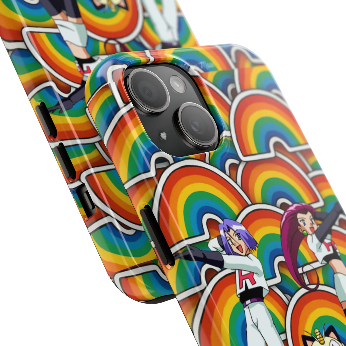Los Angelez Made x Team Rocket Rainbow Emoji Tough Phone Case