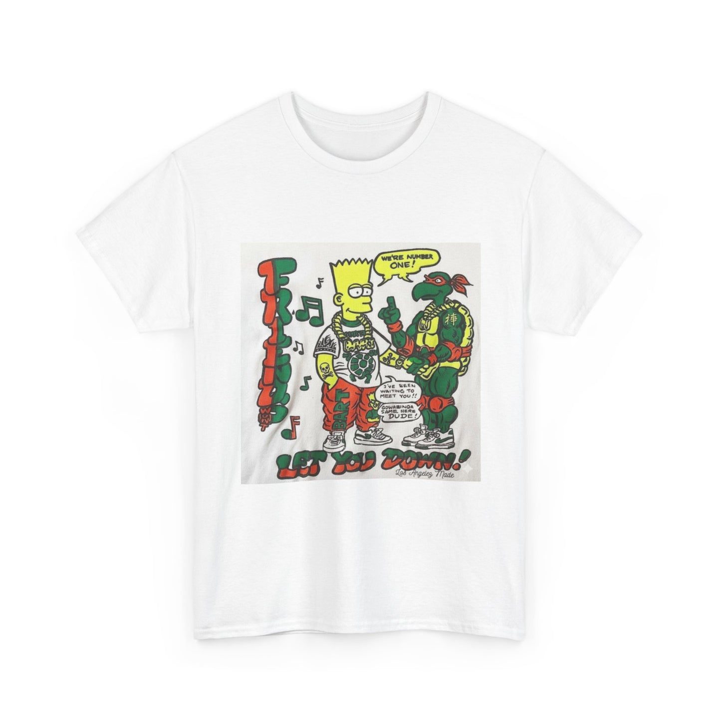 Los Angelez Made x Bart & TMNT Unisex Heavy Cotton T-Shirt