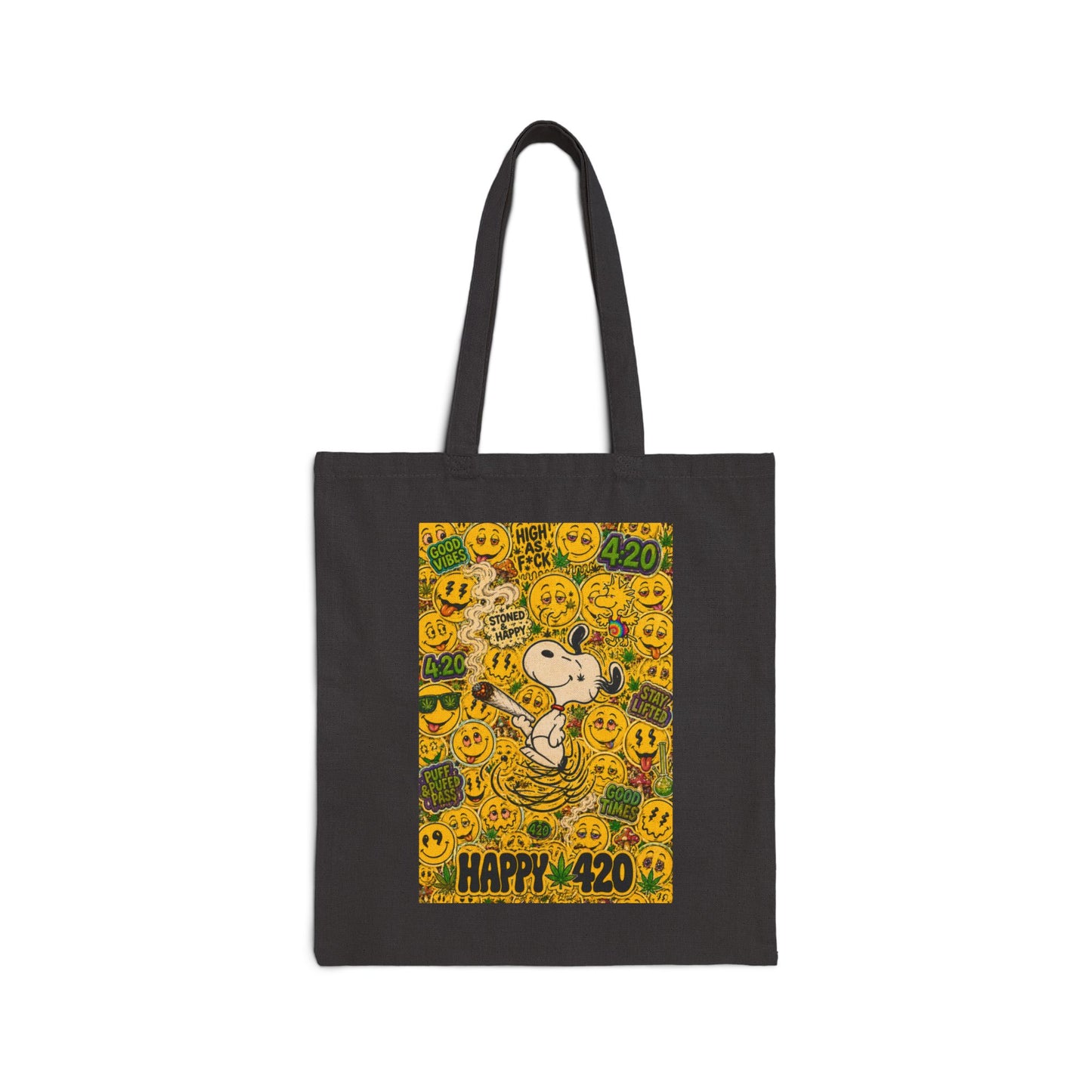 Los Angelez Made x 420 Happy Snoopy Canvas Tote Bag