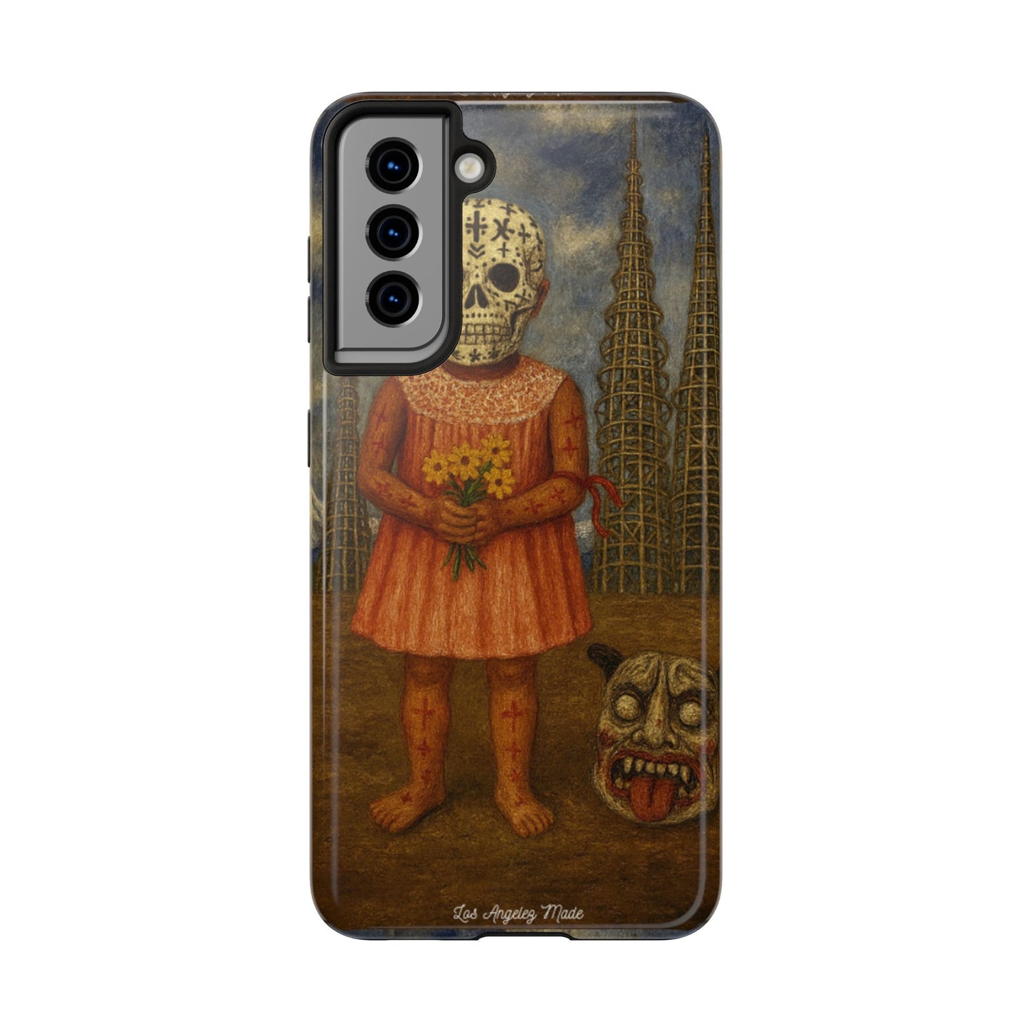Los Angelez Made x Girl With Death Mask Tough Phone Case