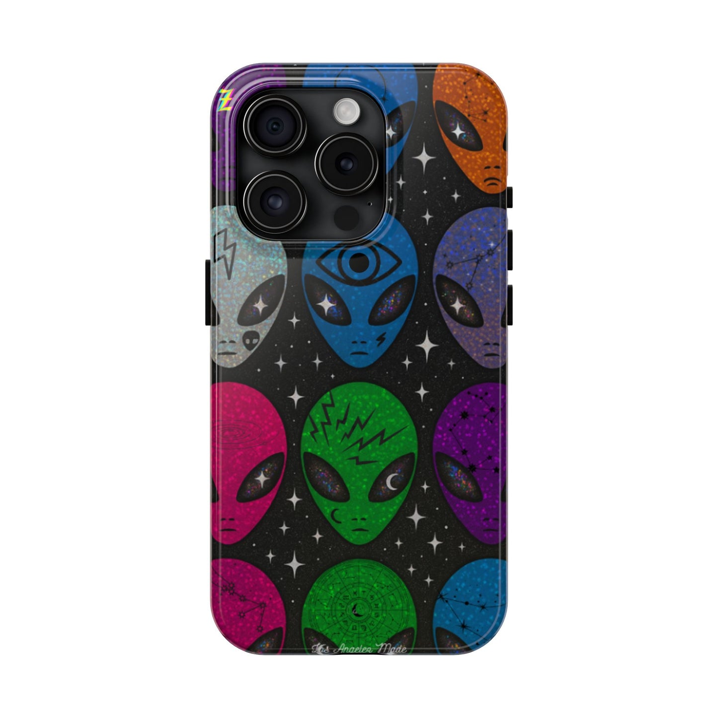 Los Angelez Made x Y2K Alien Sticker Sheet Tough Phone Case