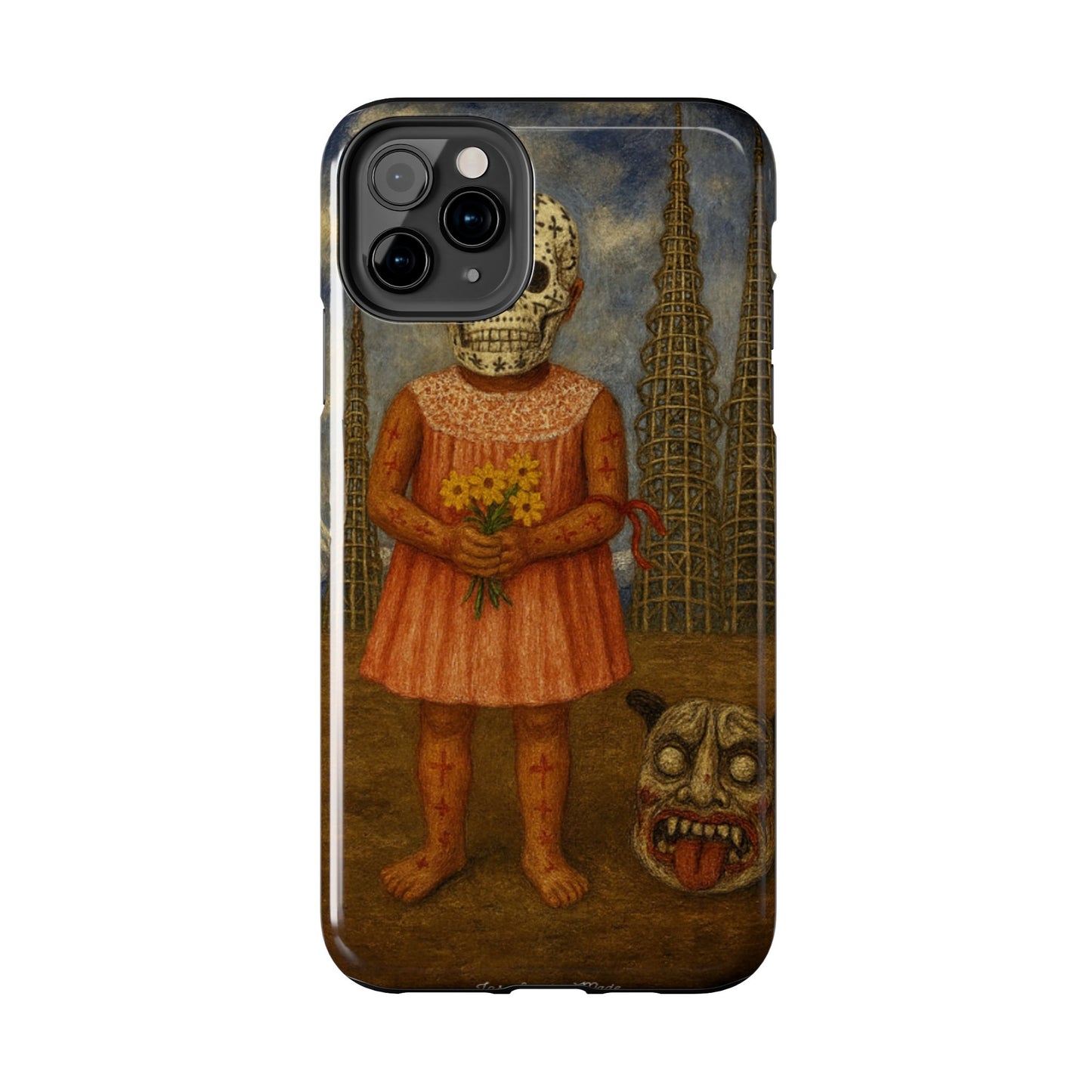 Los Angelez Made x Girl With Death Mask Tough Phone Case