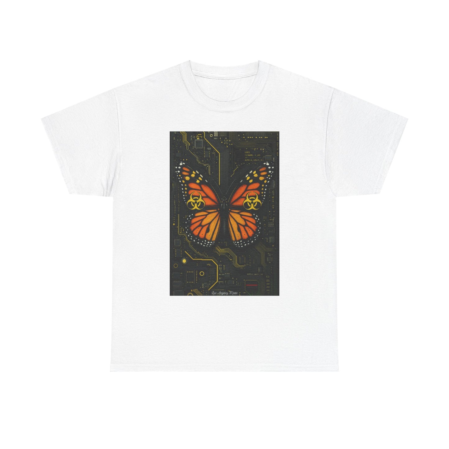 Los Angelez Made x Cyber Butterfly Unisex Heavy Cotton T-Shirt