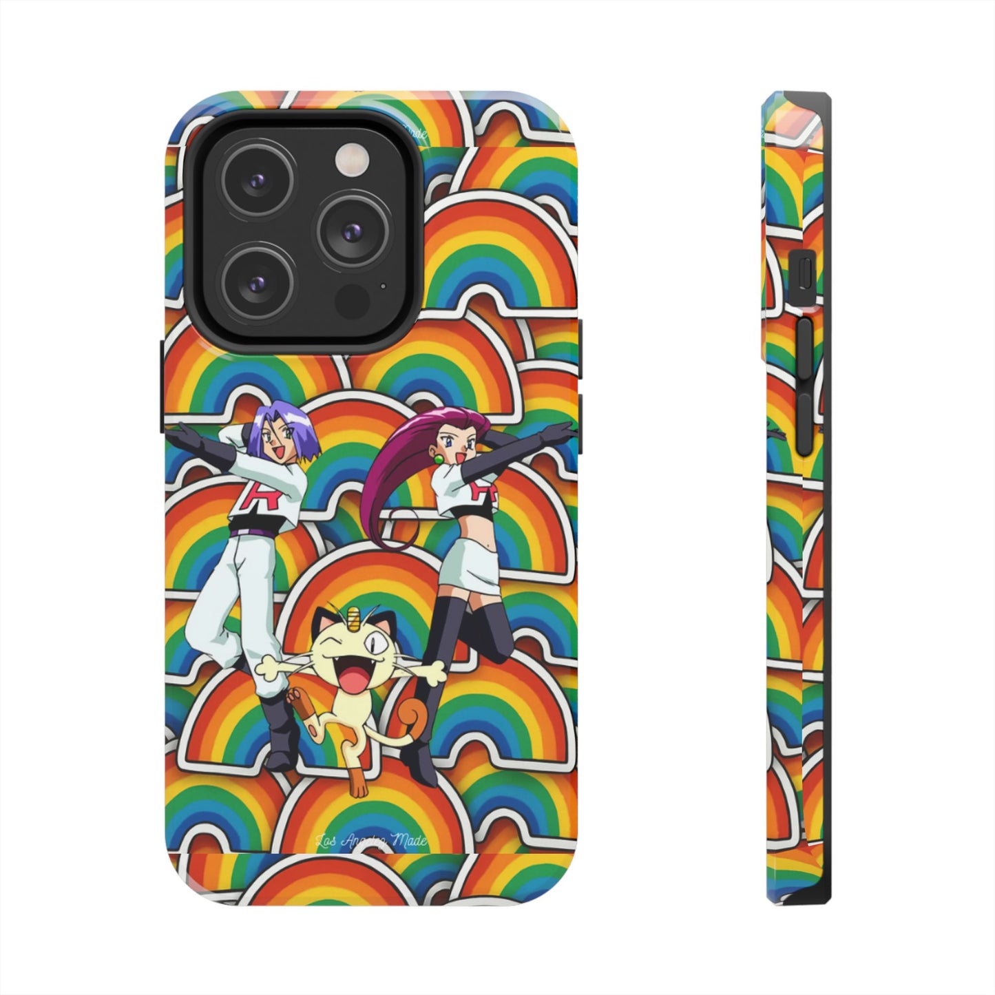 Los Angelez Made x Team Rocket Rainbow Emoji Tough Phone Case