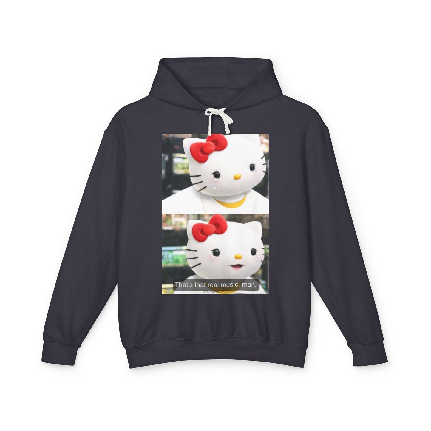 Los Angelez Made x Hello Kitty x Lil B Meme Unisex Lightweight Hooded Sweatshirt