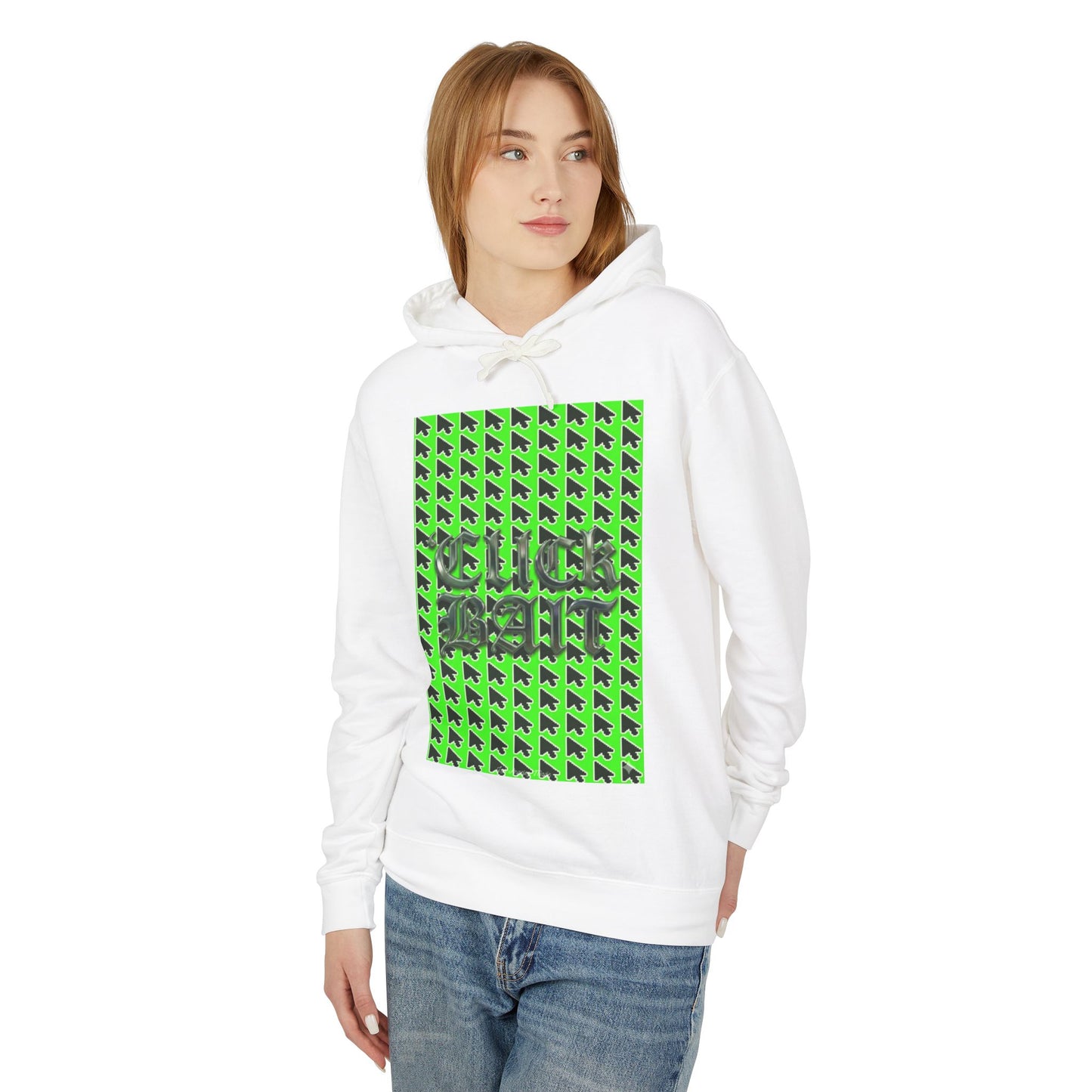 Los Angelez Made x Clickbait Hoodie Unisex Lightweight Hooded Sweatshirt
