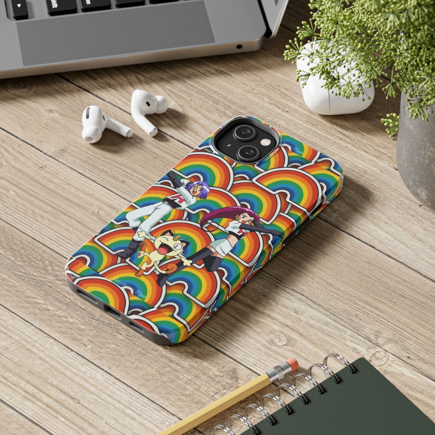 Los Angelez Made x Team Rocket Rainbow Emoji Tough Phone Case