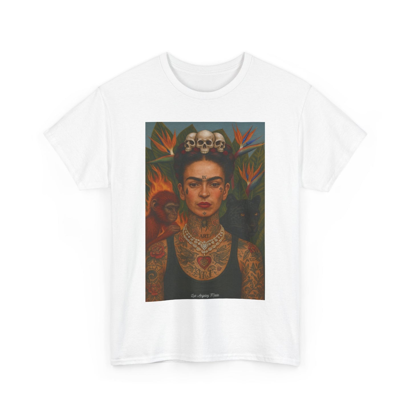 Los Angelez Made x Frida Kahlo Unisex Heavy Cotton T-Shirt