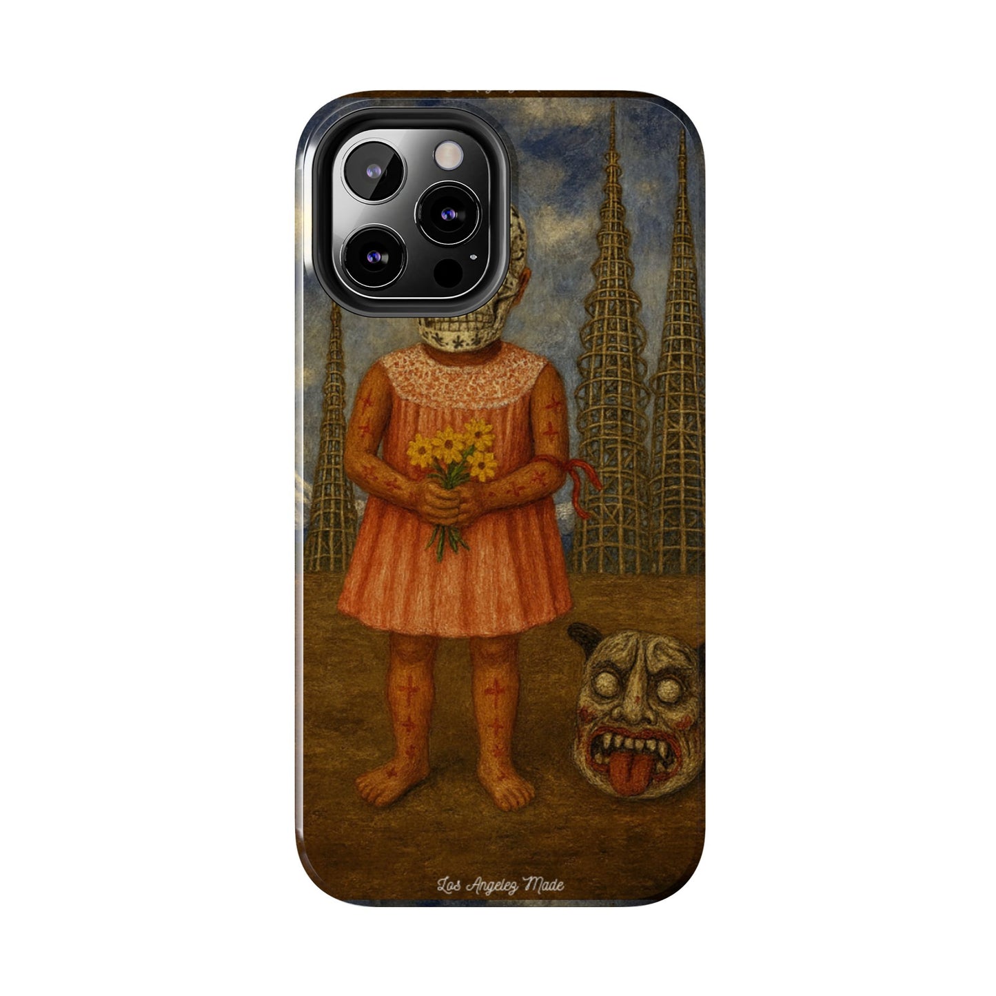 Los Angelez Made x Girl With Death Mask Tough Phone Case