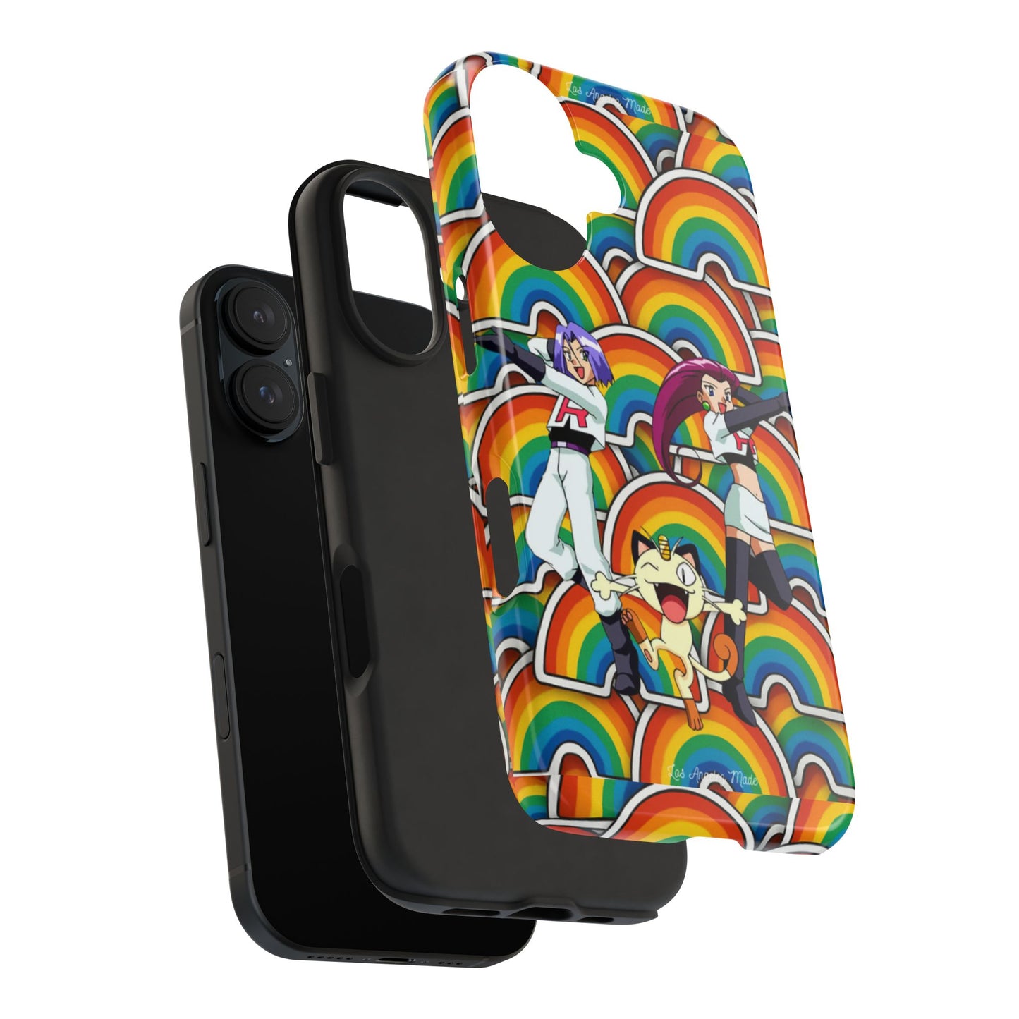 Los Angelez Made x Team Rocket Rainbow Emoji Tough Phone Case