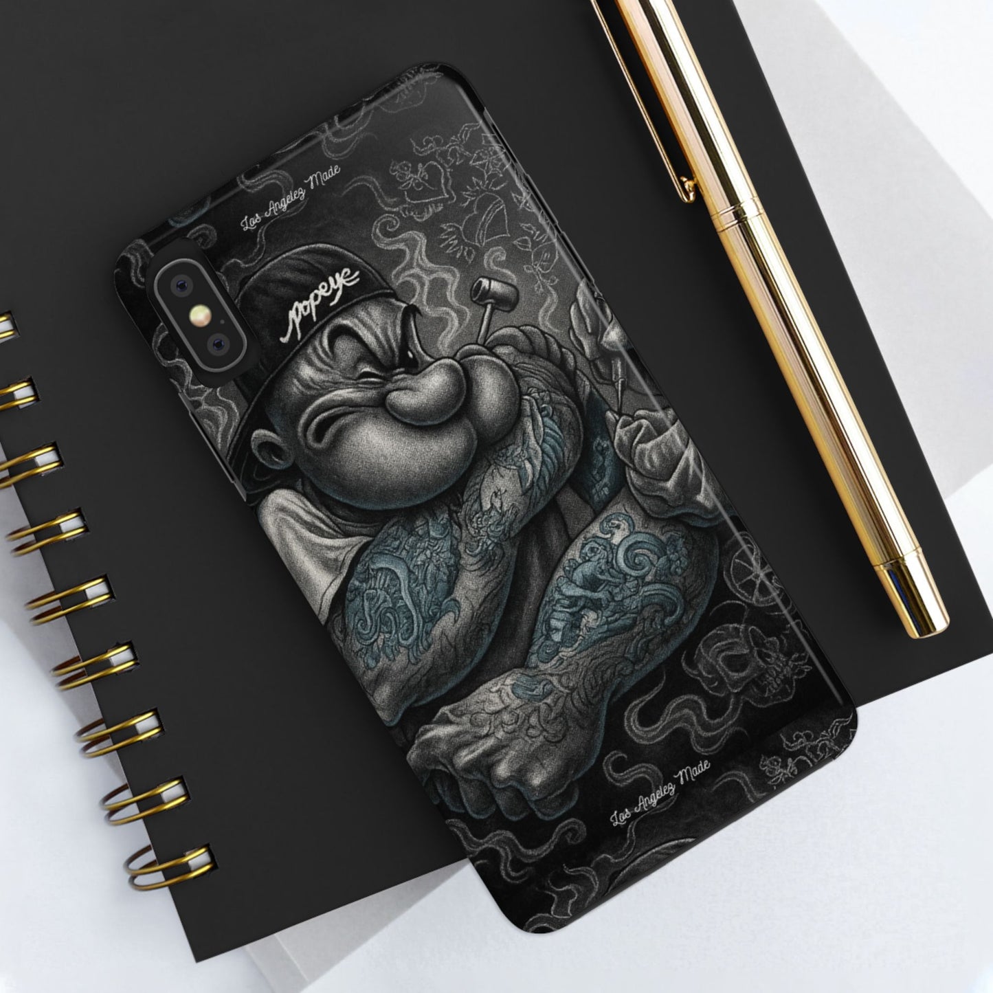 Los Angelez Made x Popeye Getting Tatted Tough Phone Case