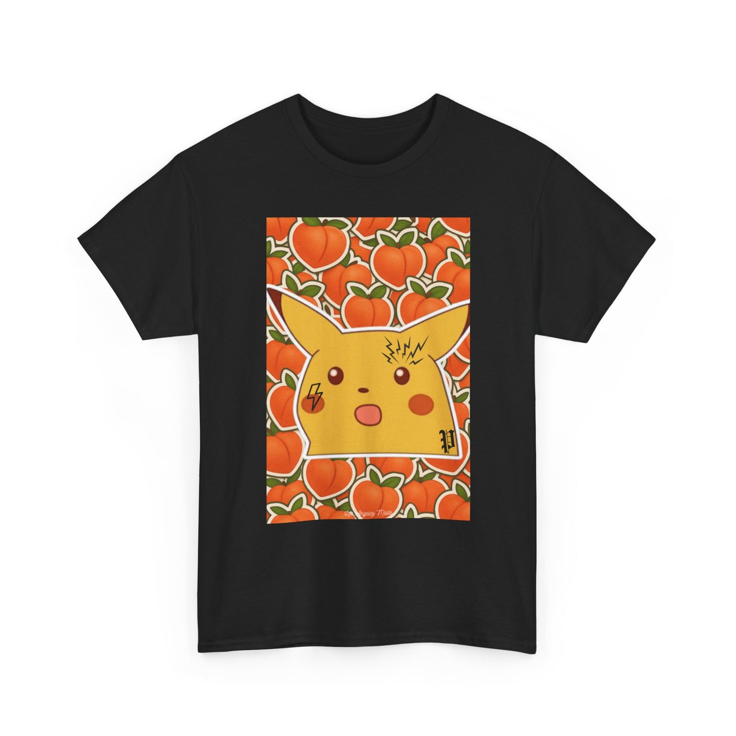 Los Angelez Made x Shocked Pika Peach Unisex Heavy Cotton T-Shirt
