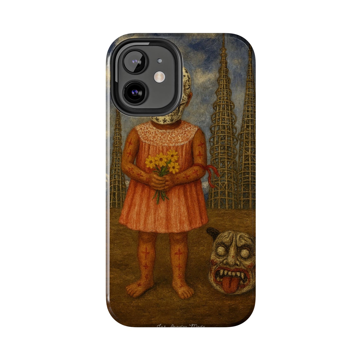 Los Angelez Made x Girl With Death Mask Tough Phone Case