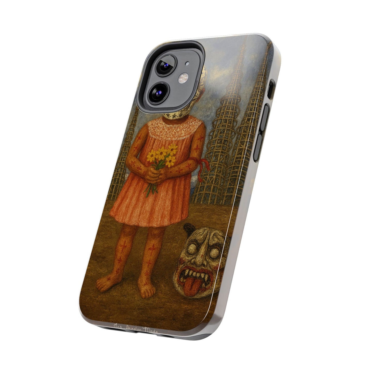 Los Angelez Made x Girl With Death Mask Tough Phone Case