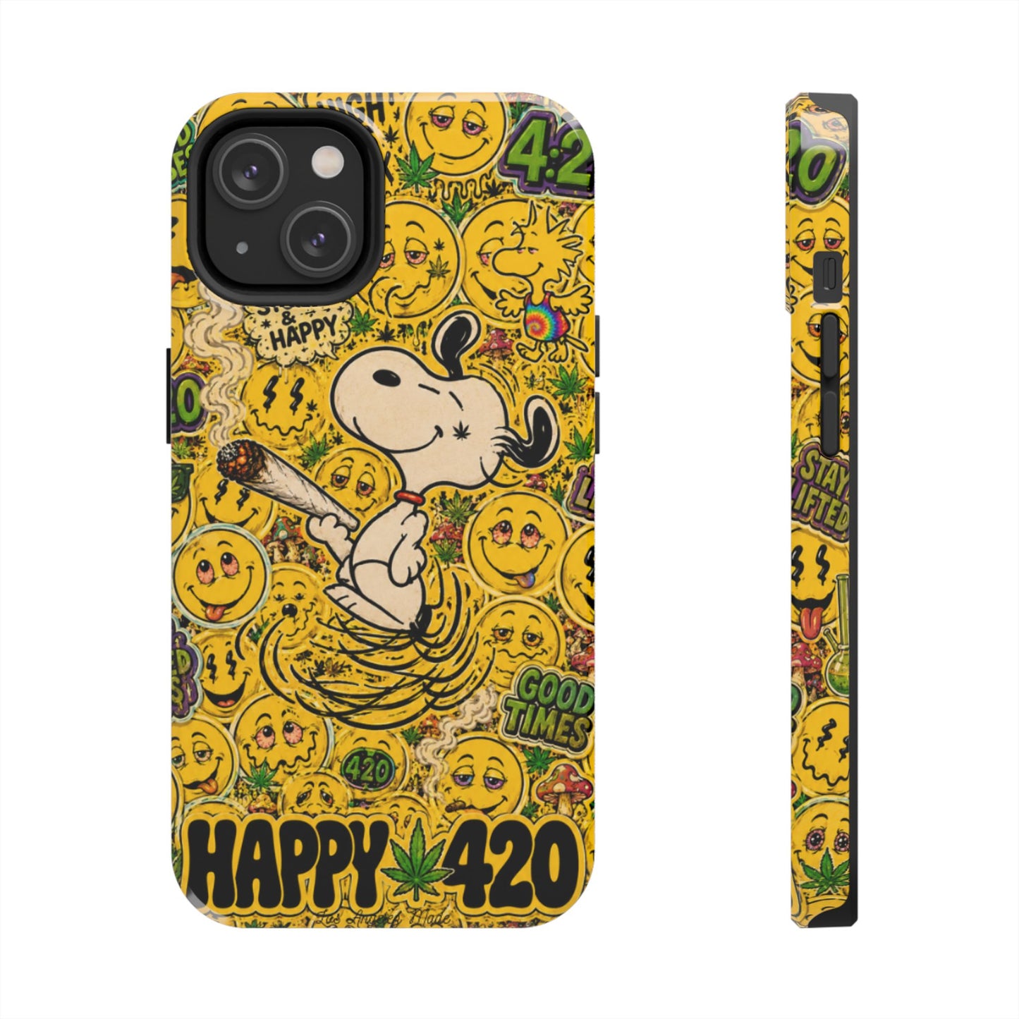 Los Angelez Made x 420 Happy Snoopy Tough Phone Case