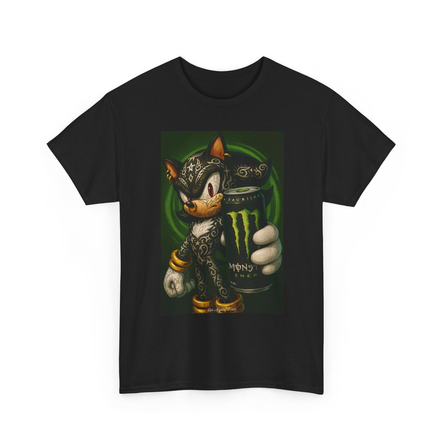 Los Angelez Made x Sonic Monster Energy Unisex Heavy Cotton T-Shirt