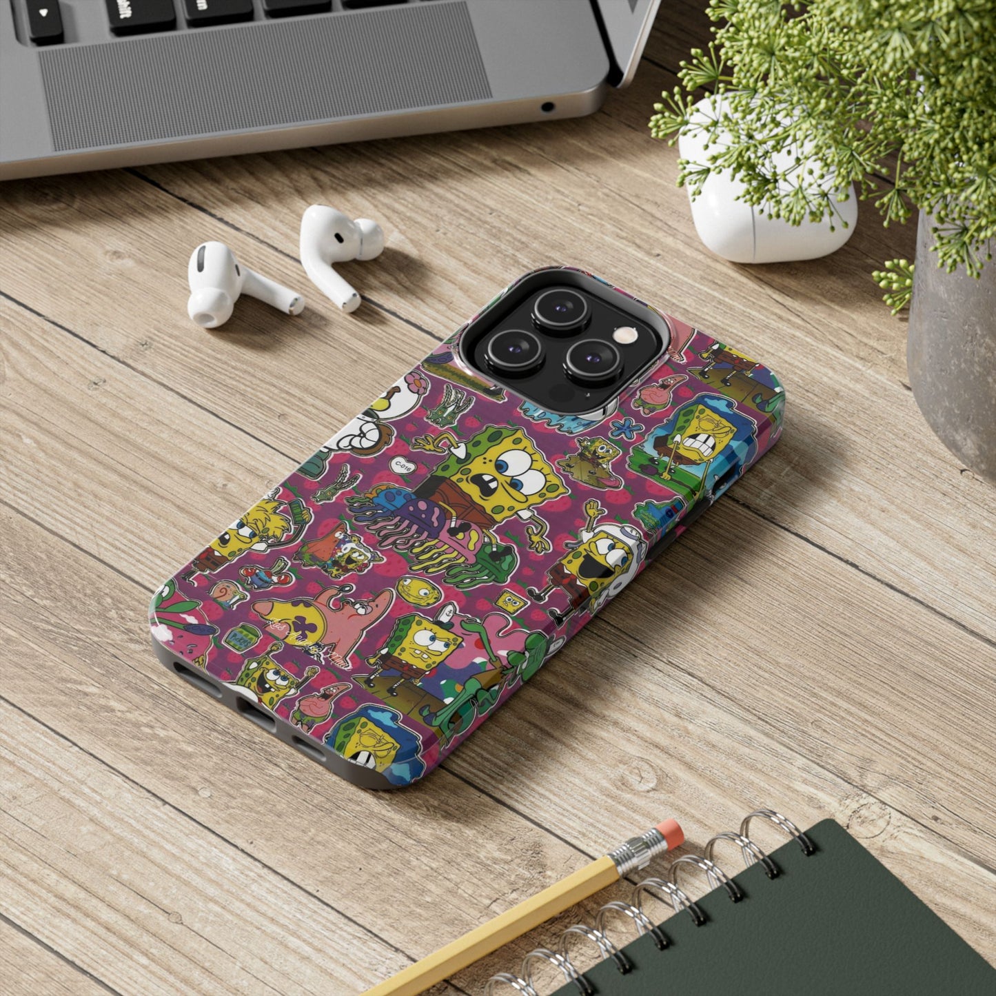 Los Angelez Made x SpongeBob Sticker Sheet Tough Phone Case