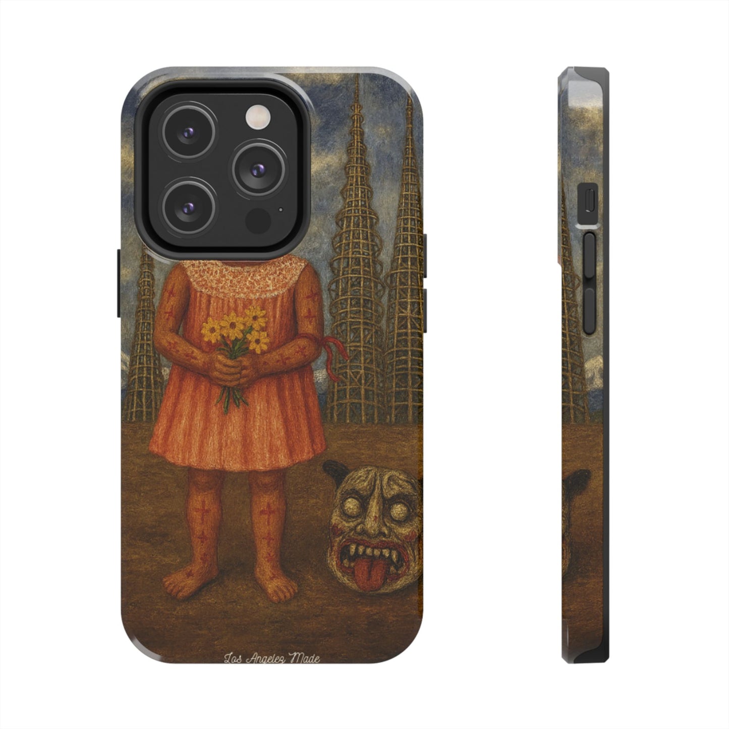 Los Angelez Made x Girl With Death Mask Tough Phone Case