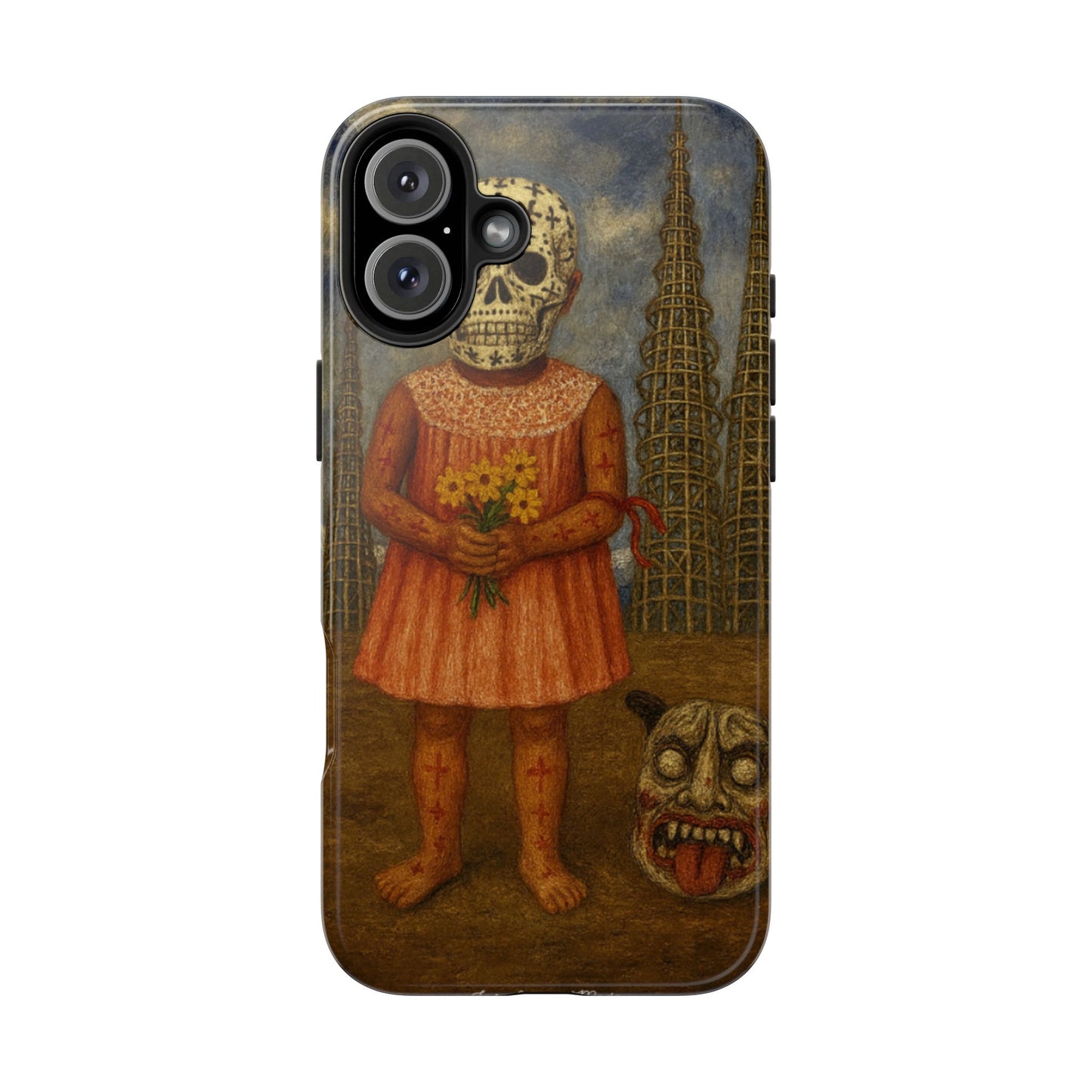Los Angelez Made x Girl With Death Mask Tough Phone Case