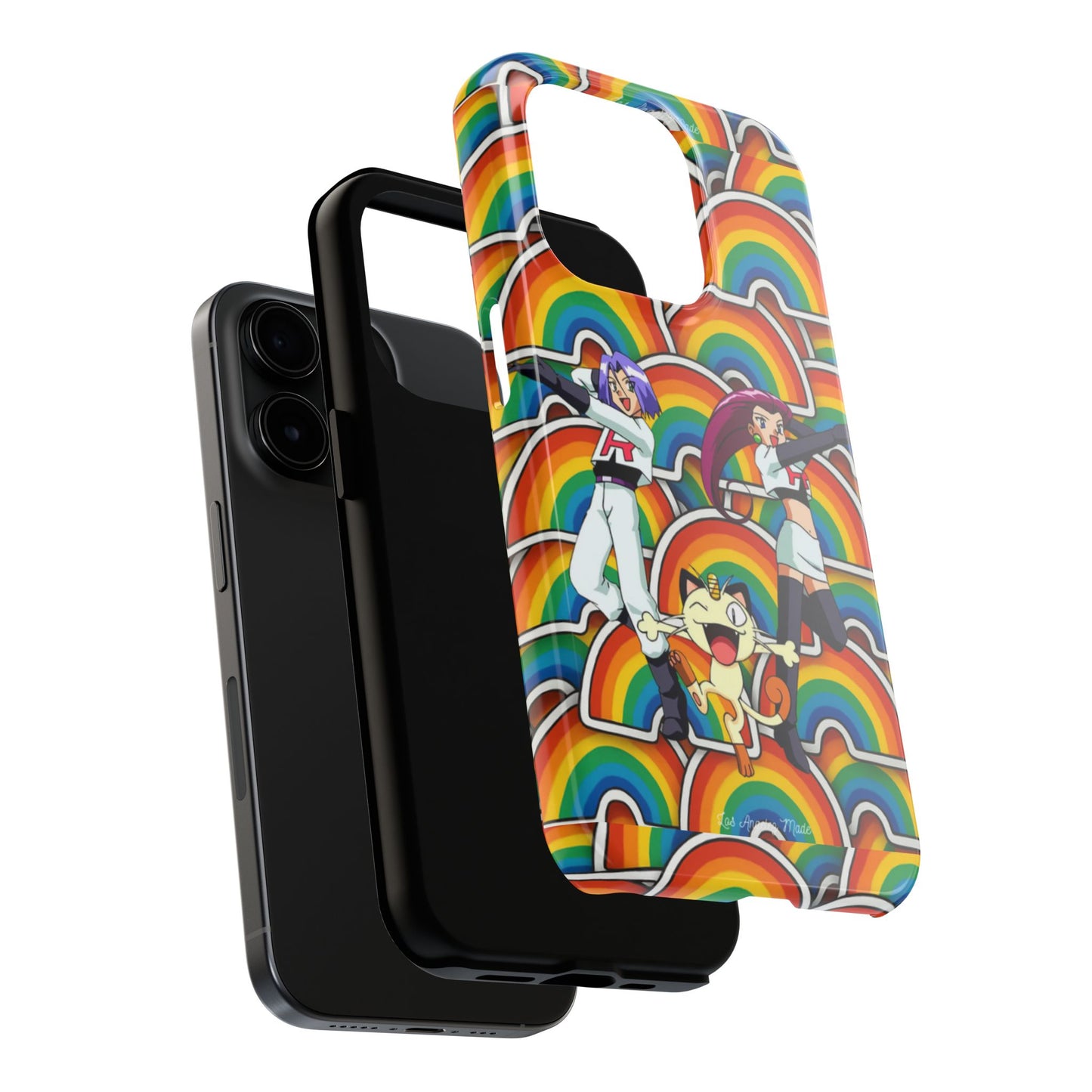 Los Angelez Made x Team Rocket Rainbow Emoji Tough Phone Case