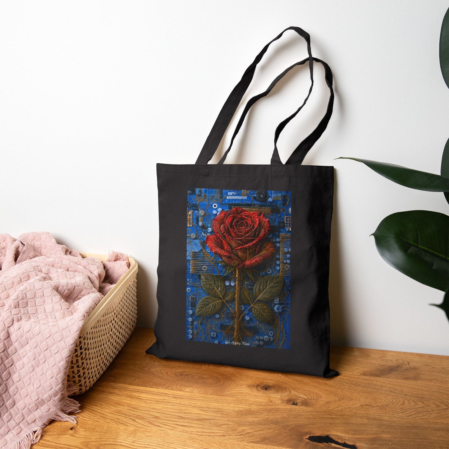 Los Angelez Made x Wired Bloom Canvas Tote Bag